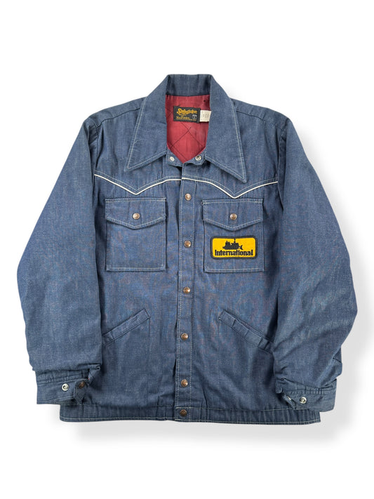 Front of Vintage Swingster Western Denim Coat SZ L