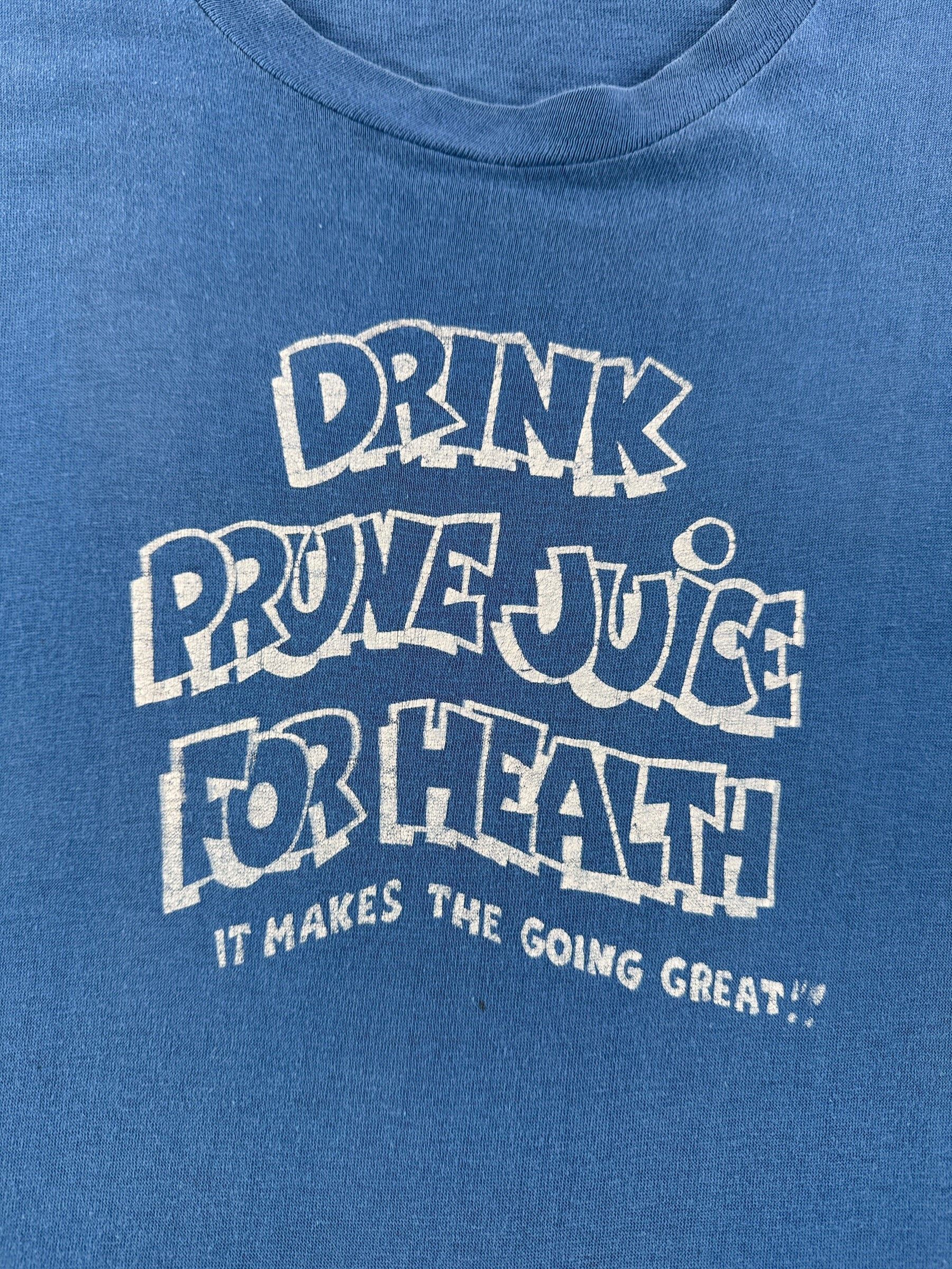 Graphic of Vintage 70s Era Prune Juice Tee SZ XL (Fits M)