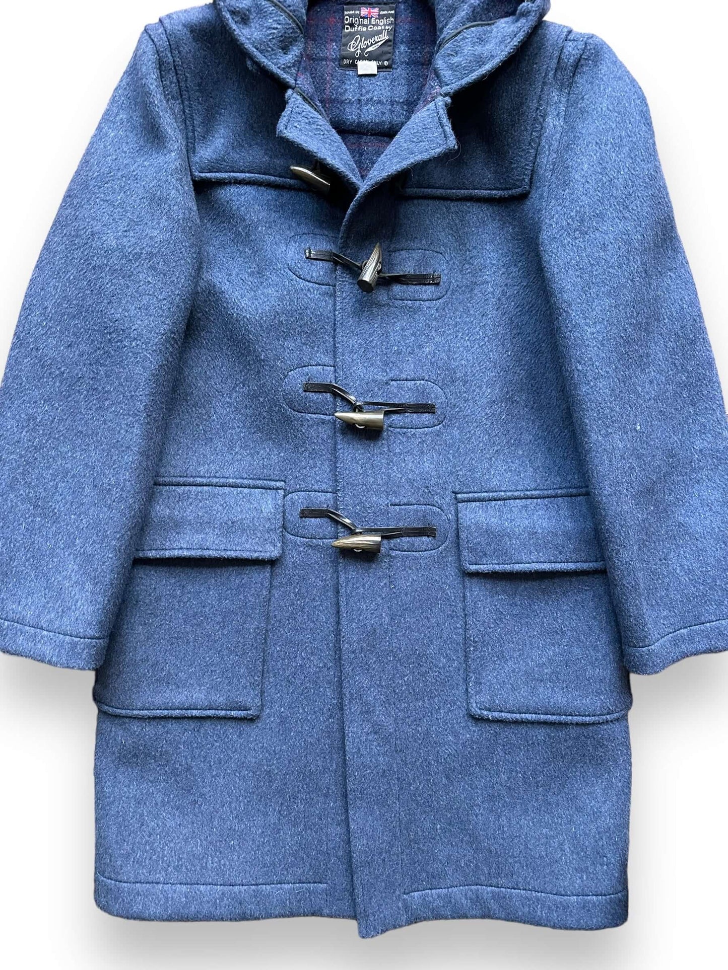 Front Detail of Vintage Gloverall Duffle Coat SZ L | Seattle Vintage Wool Coat | Barn Owl Vintage Seattle