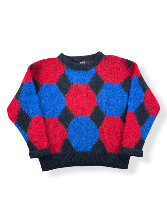Front of Vintage High Country Geometrical Wool Sweater SZ S