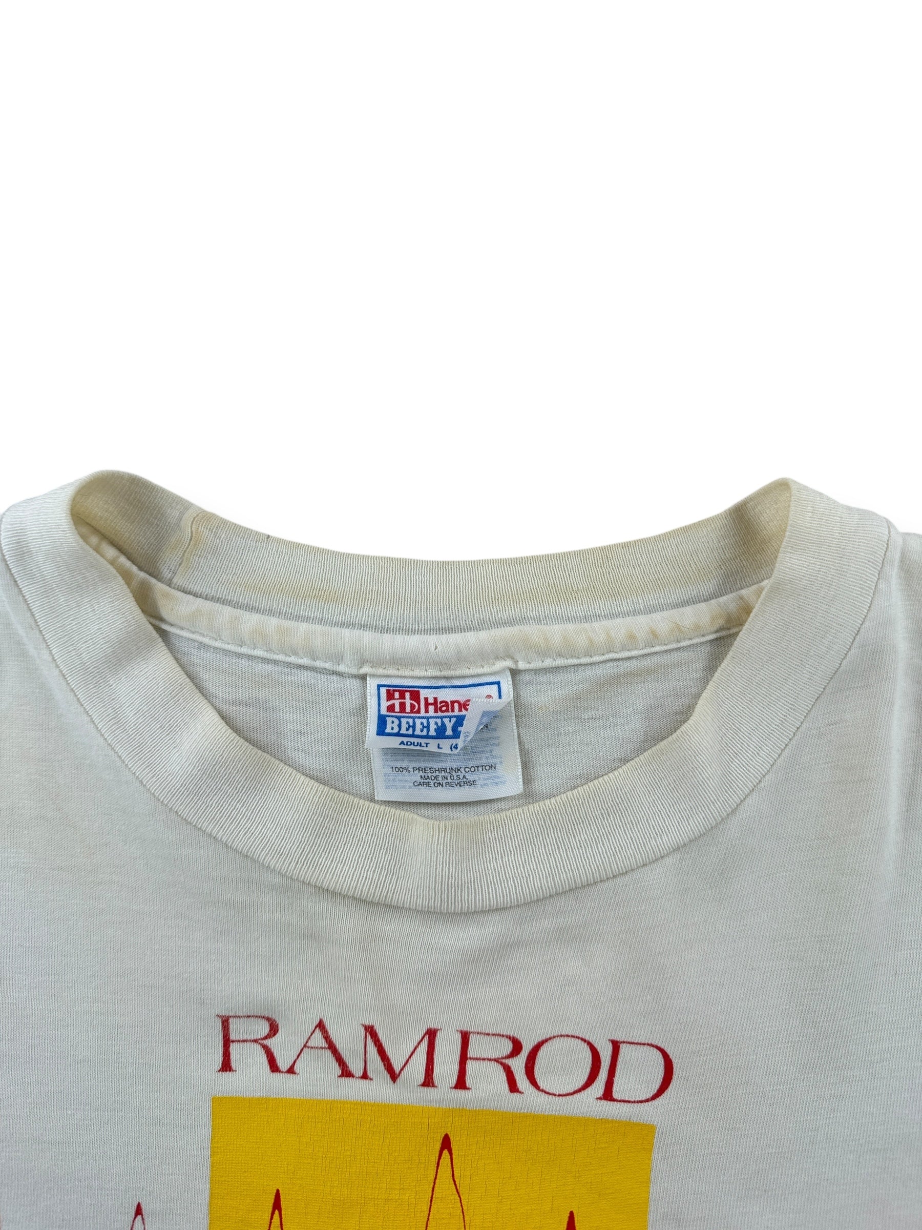 Collar on Vintage Ramrod Band Tee SZ L