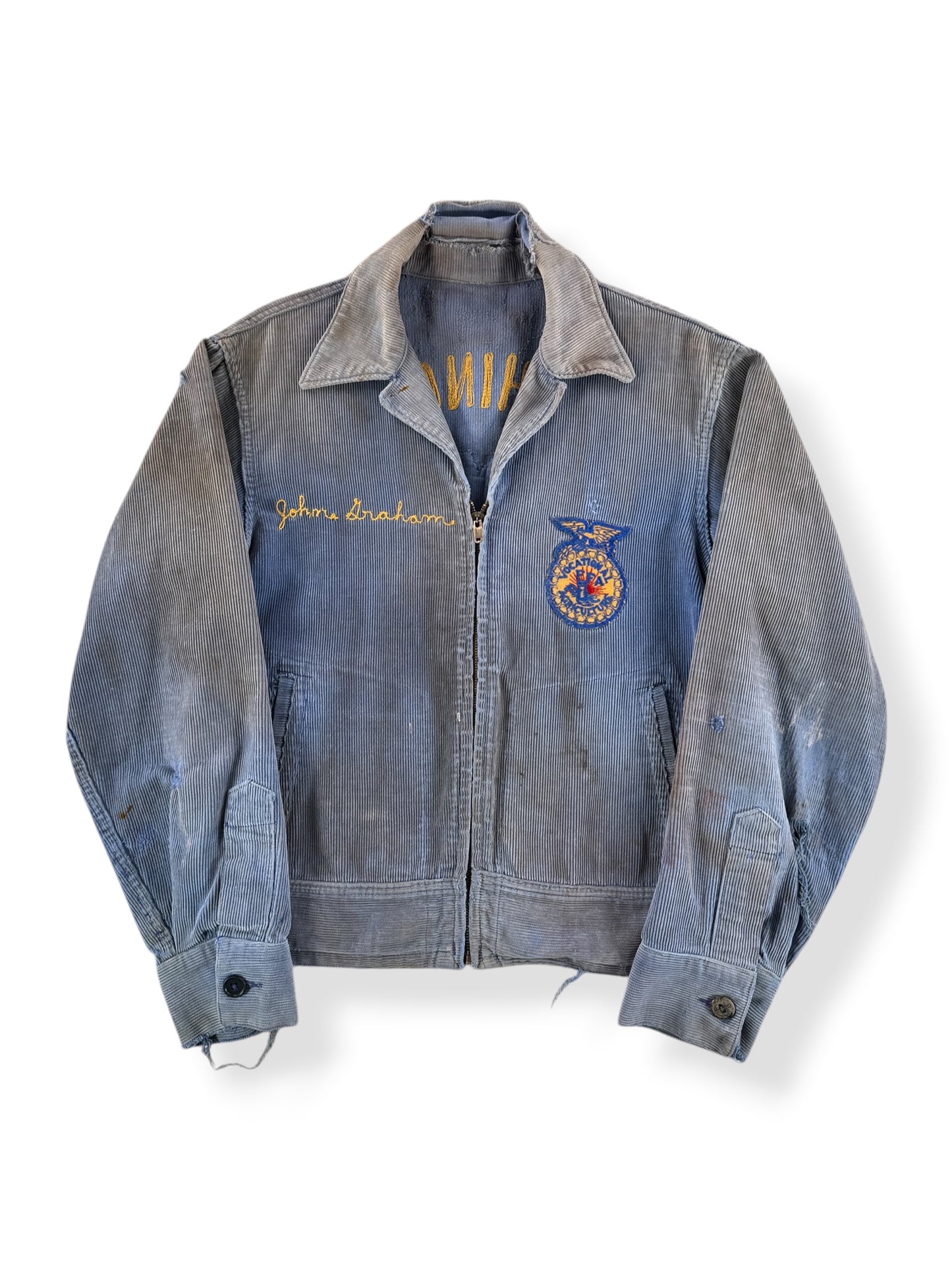 Vintage Thrashed and Faded WA FFA Jacket SZ 38