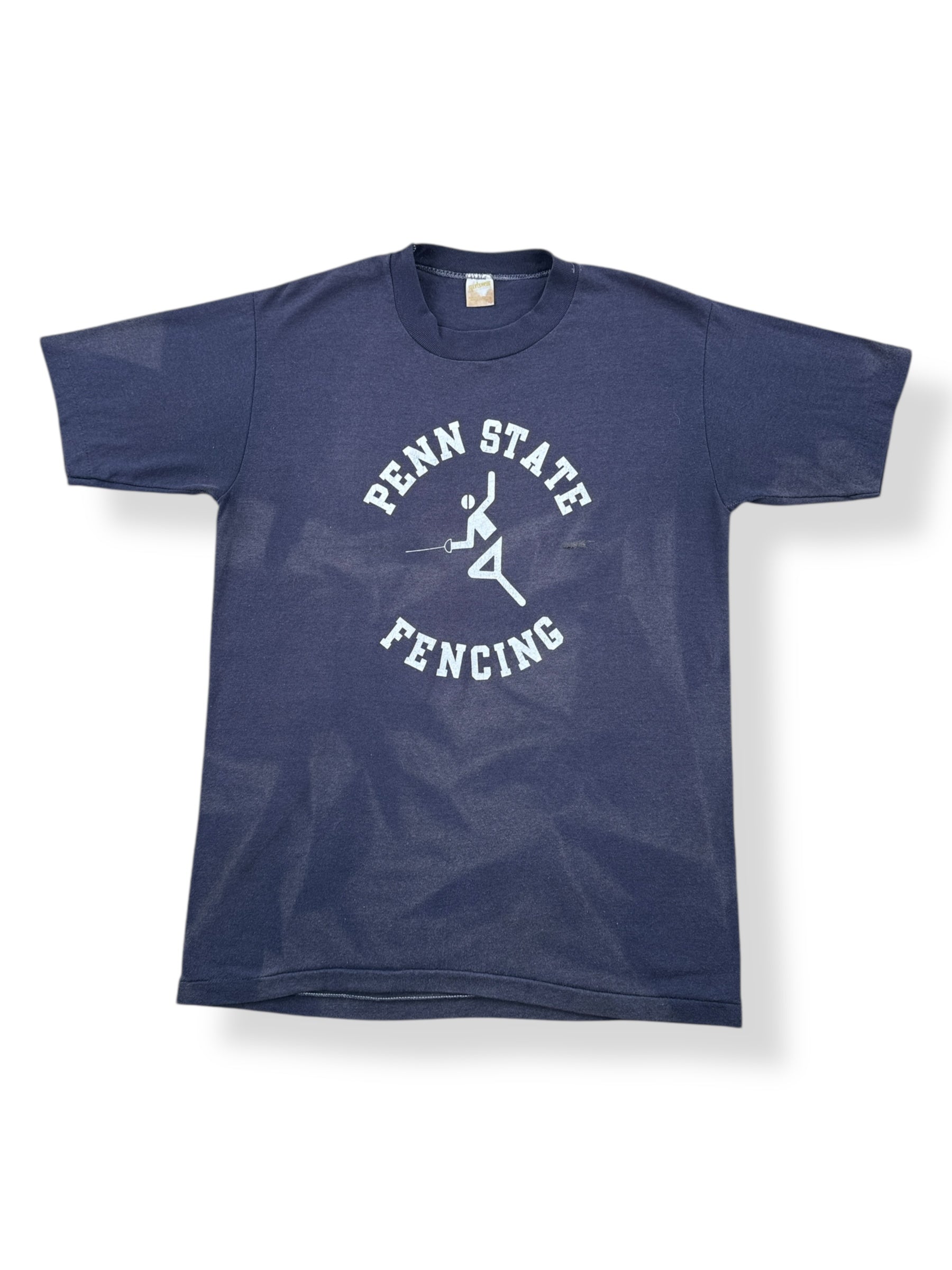 Front of Vintage Penn State Fencing Tee SZ L