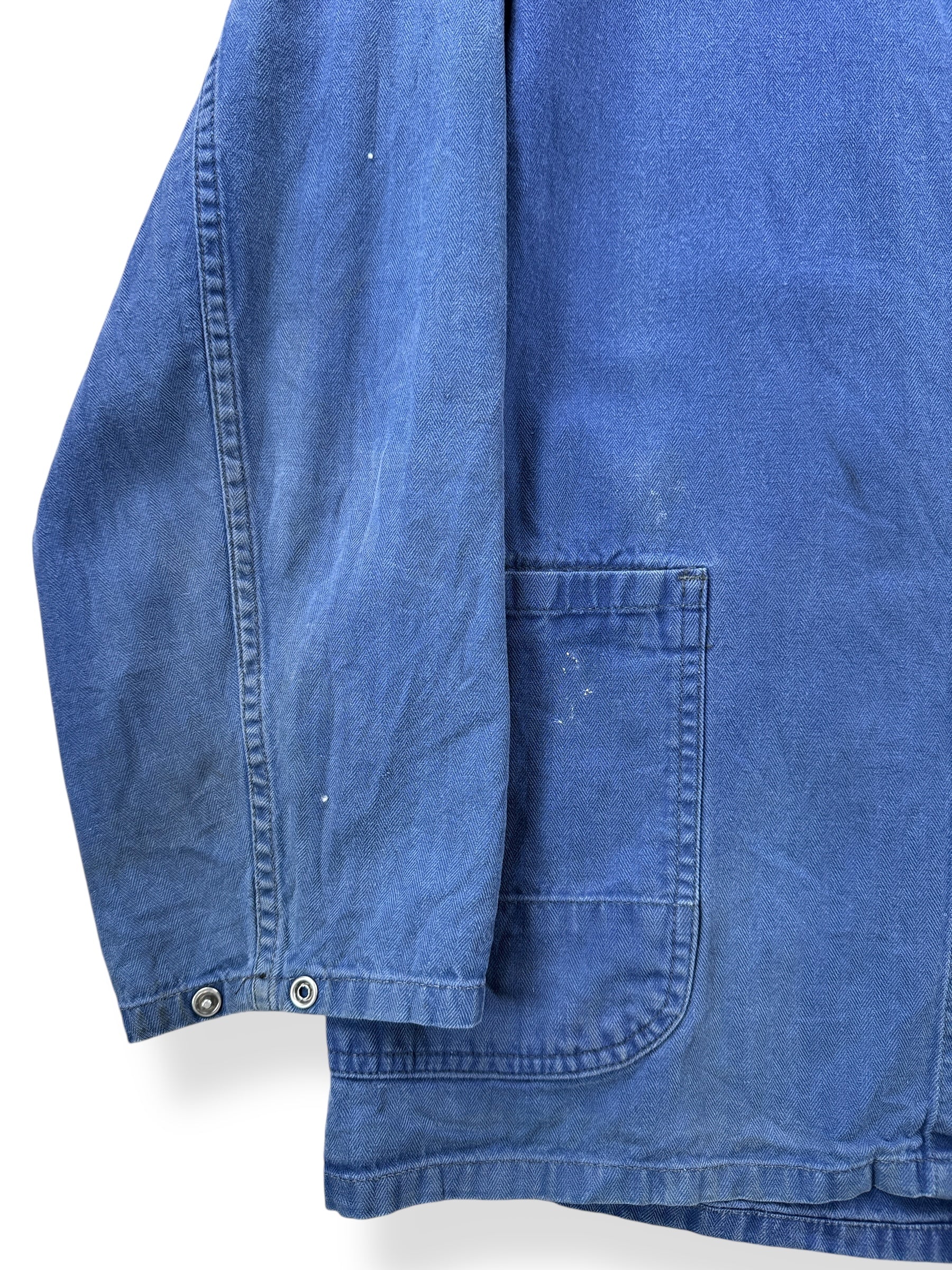 Sleeve on Vintage Sanfor HBT French Chore Coat SZ L