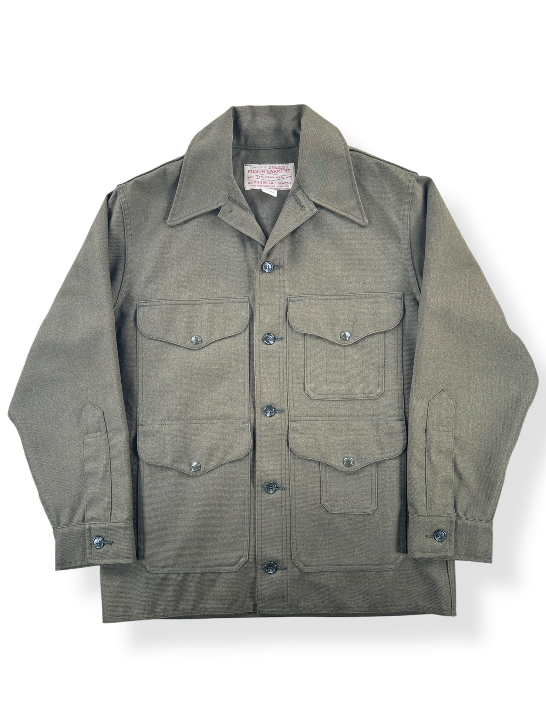 Front of Vintage Filson Forestry Cloth Cruiser Jacket SZ 40