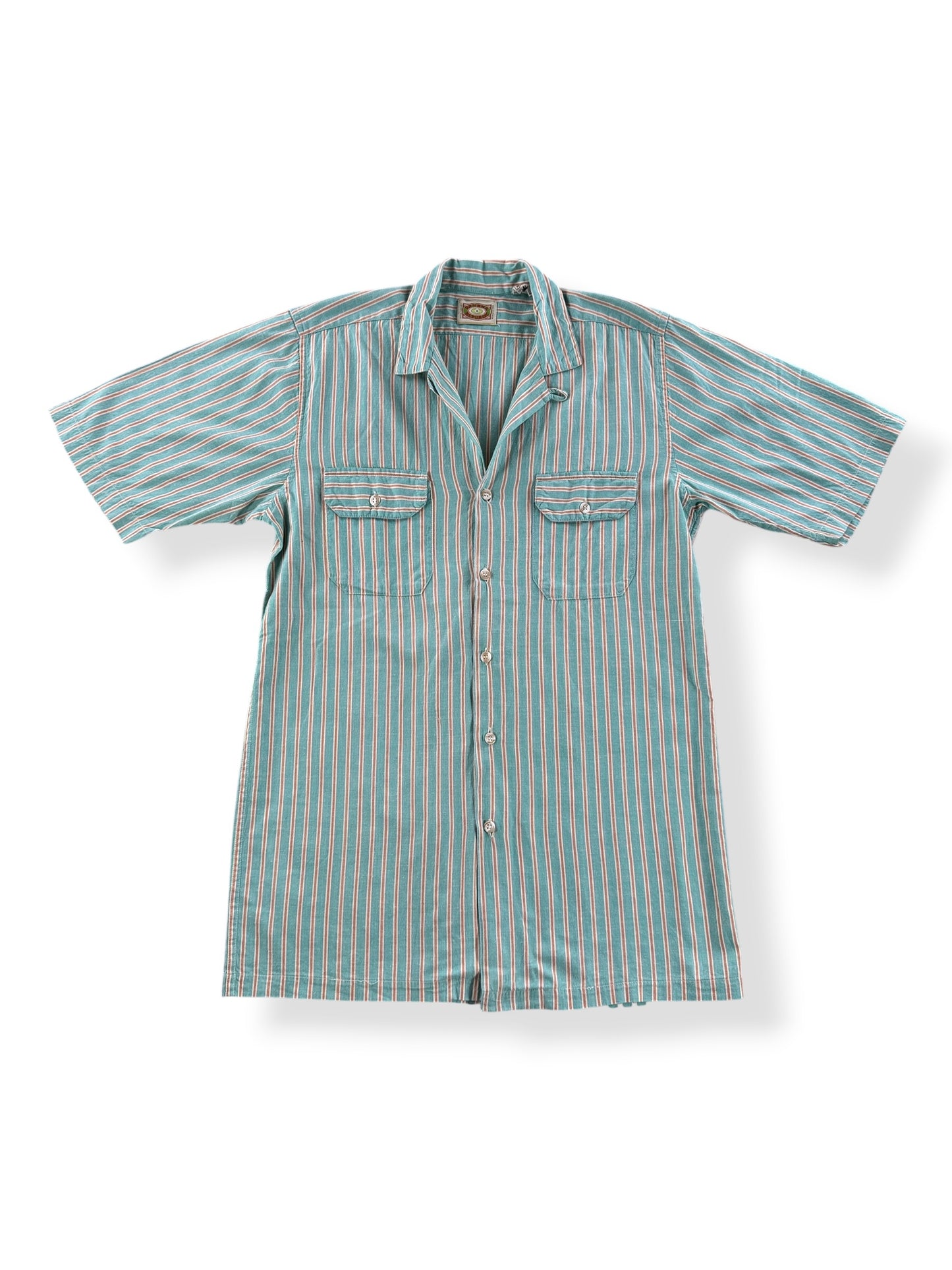 Front of Vintage Banana Republic Striped Cotton Shirt SZ S