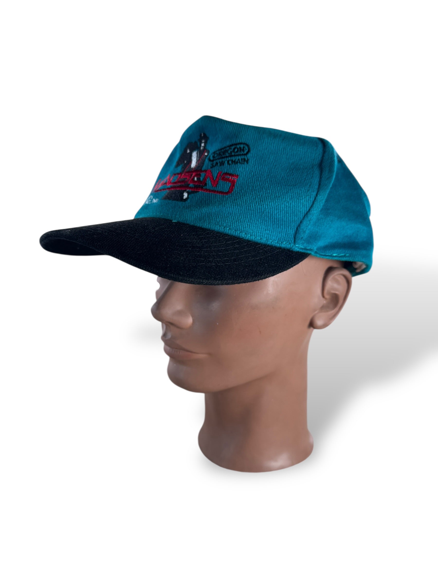 3/4 Shot of Vintage Madsens Shop & Supply Inc Hat SZ OSFA