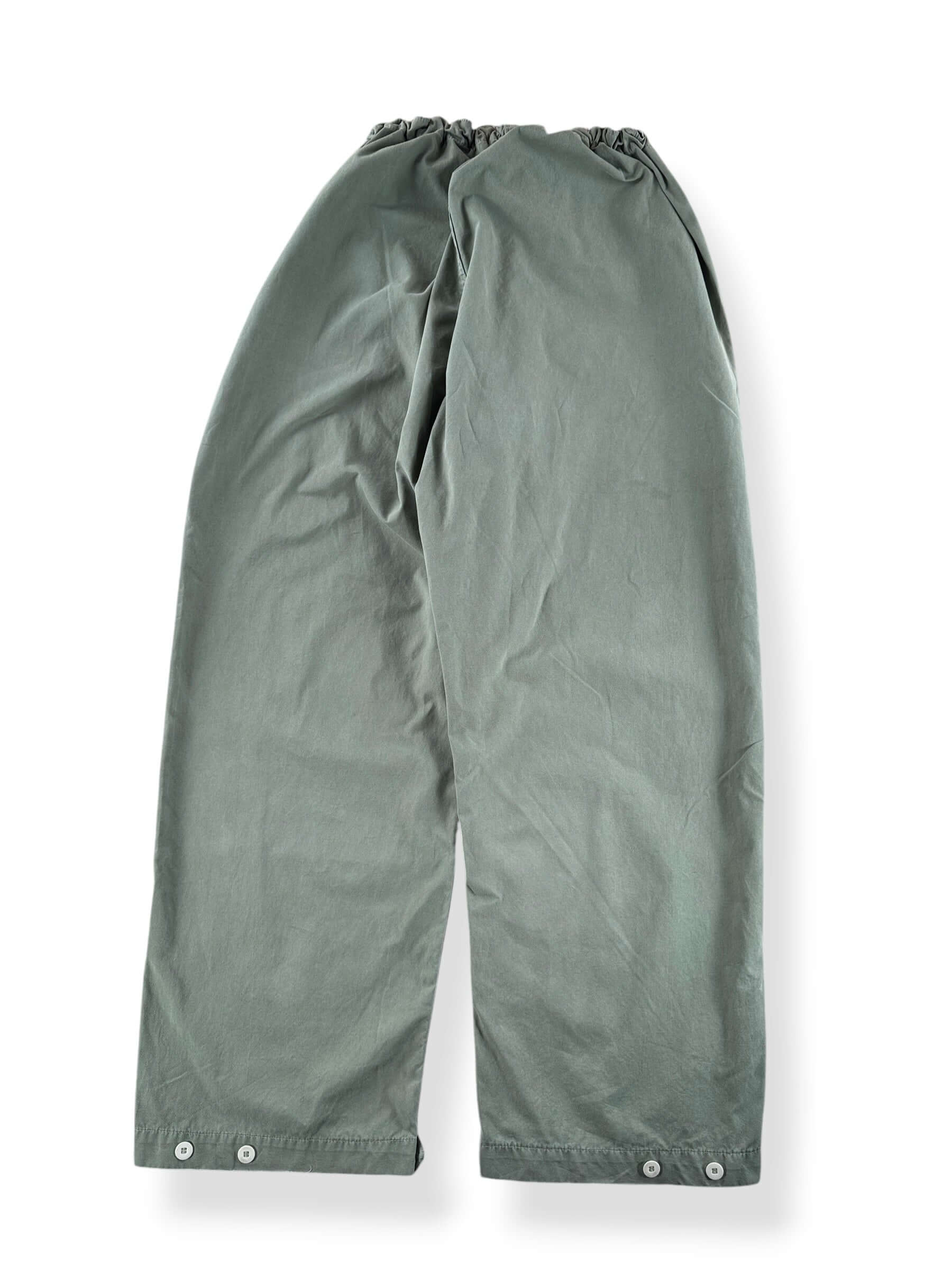 Back of Vintage European Military Sage Green Over Pants W36