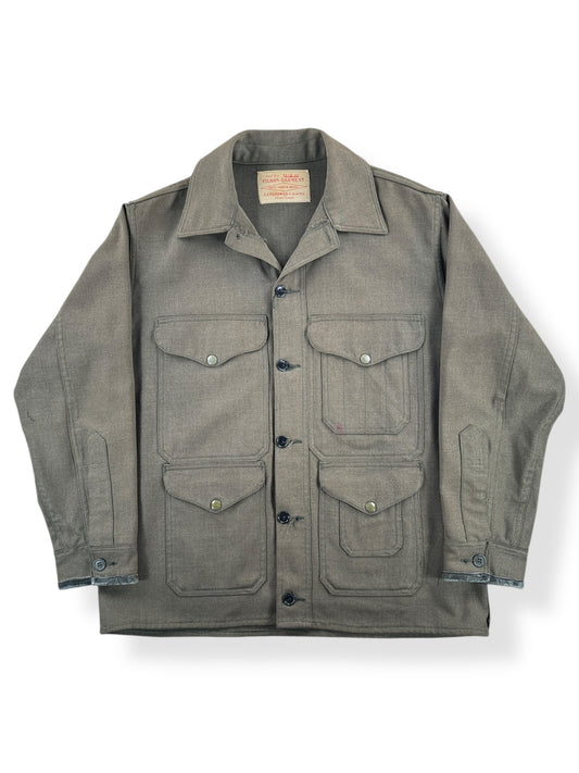 Front of Vintage Union Made Filson Cruiser Jacket w/ Leather Cuffs SZ 44