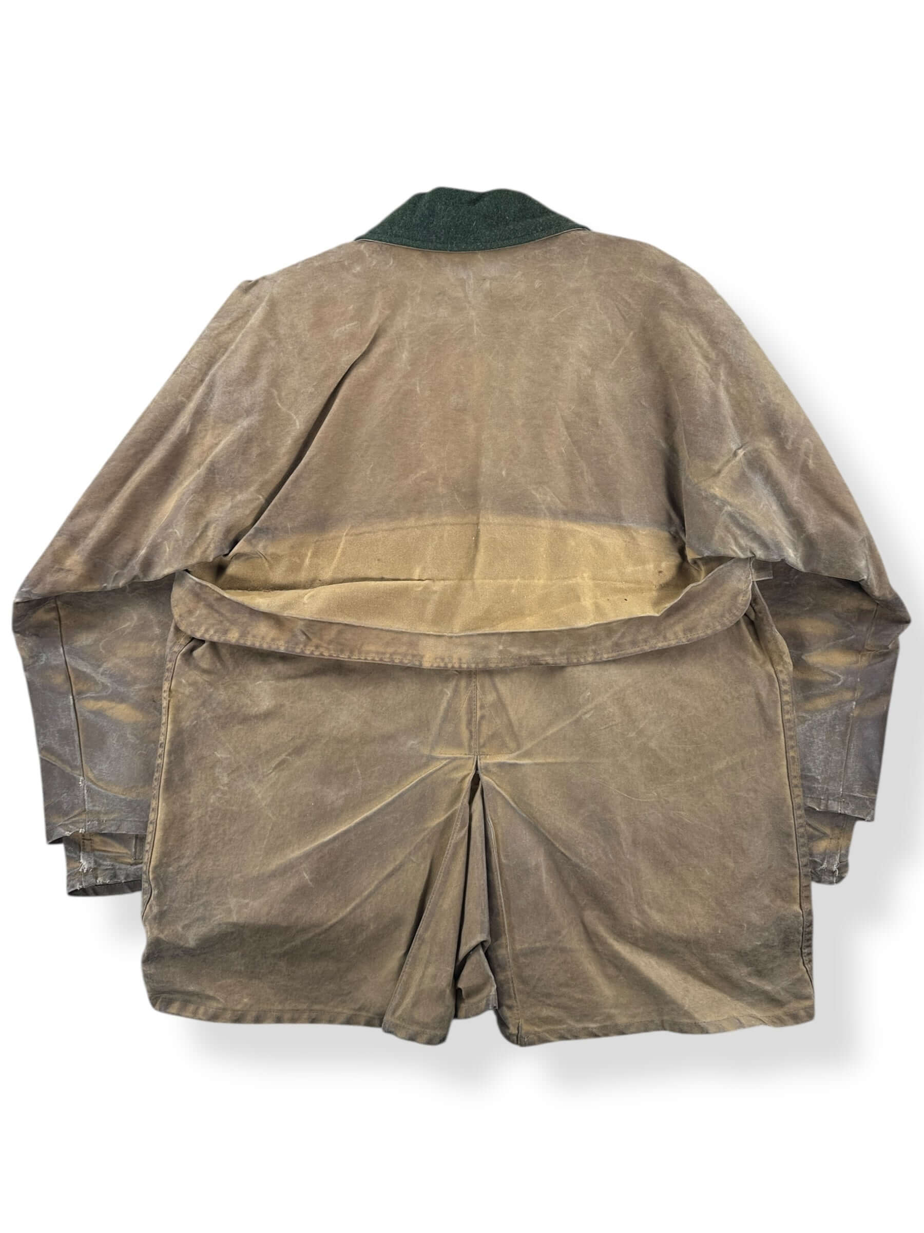 Back of Vintage Filson Tin Cloth Packer Coat SZ 40 AS IS