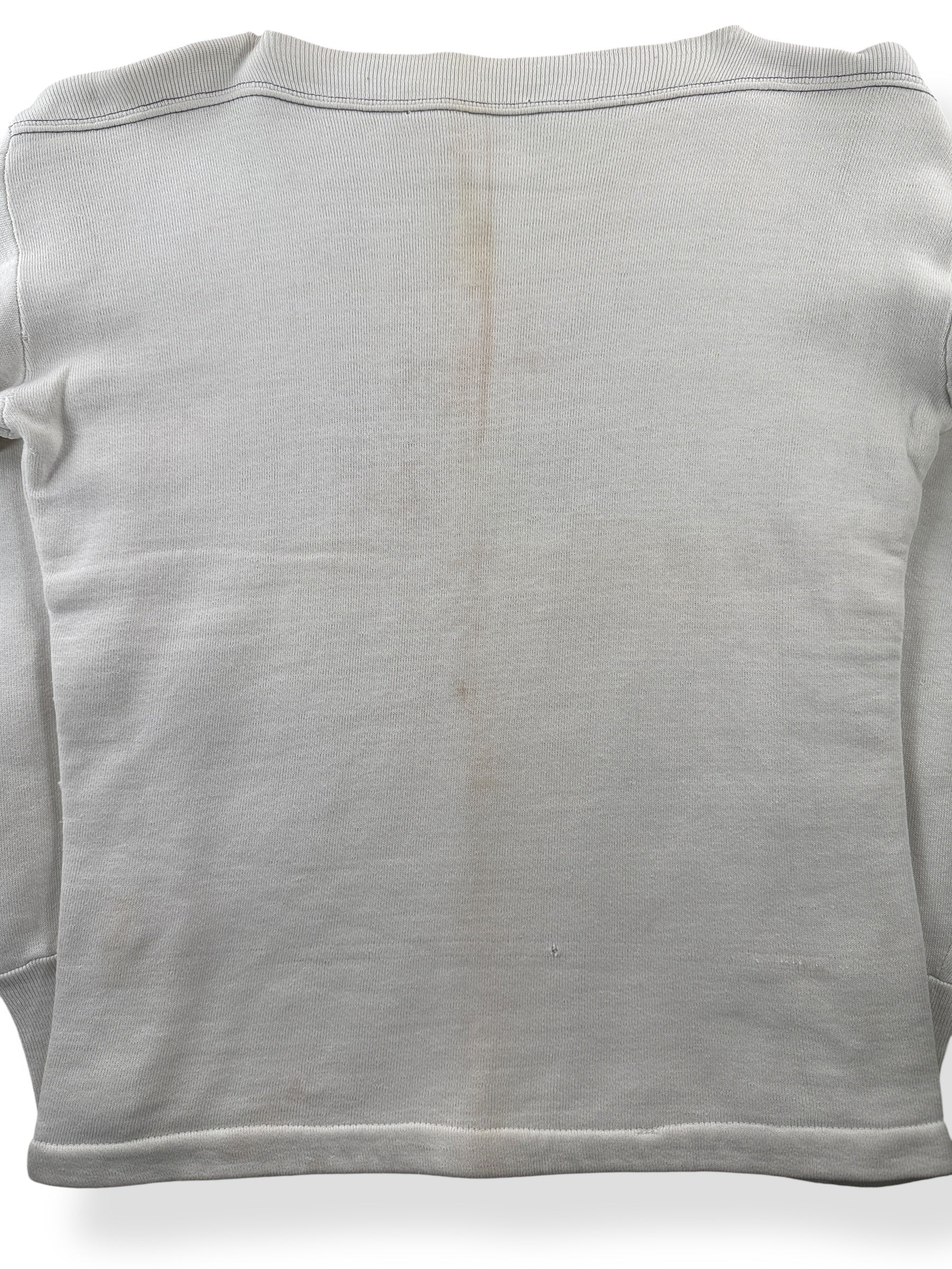 Back Tag on Vintage Boatneck Phi Frat Sweatshirt SZ S