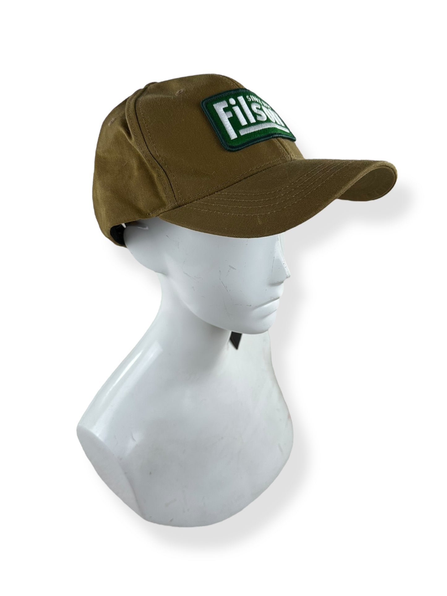 Front Right Angle View of NWT Filson Oil Tin Logger Cap