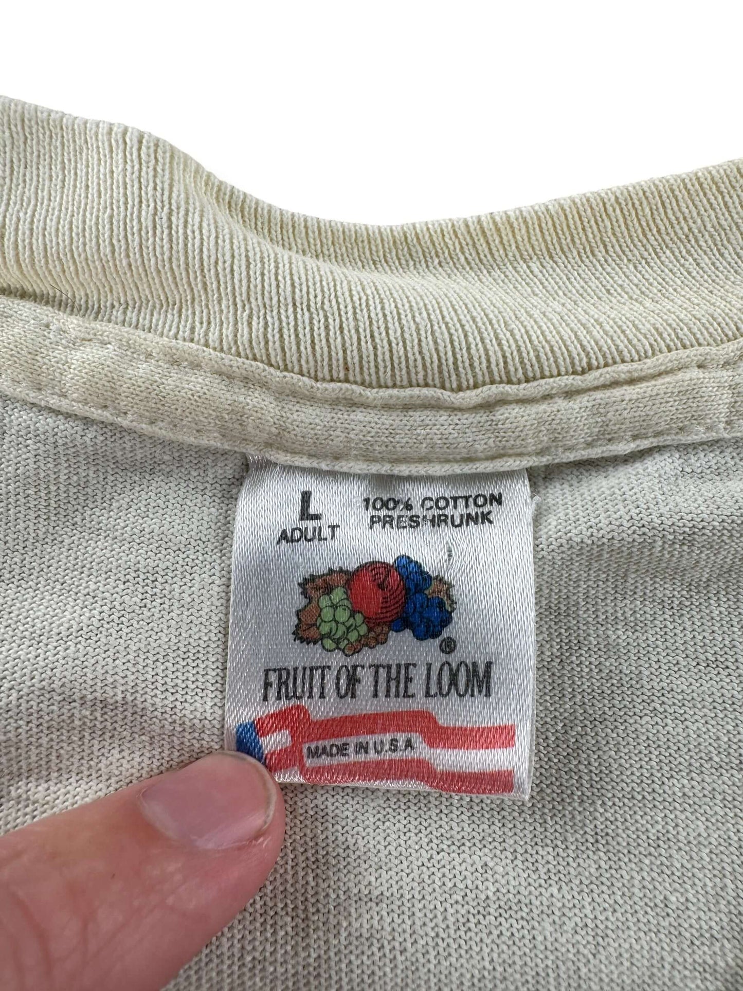 Tag on Vintage Losing Ground Wolf Tee SZ L