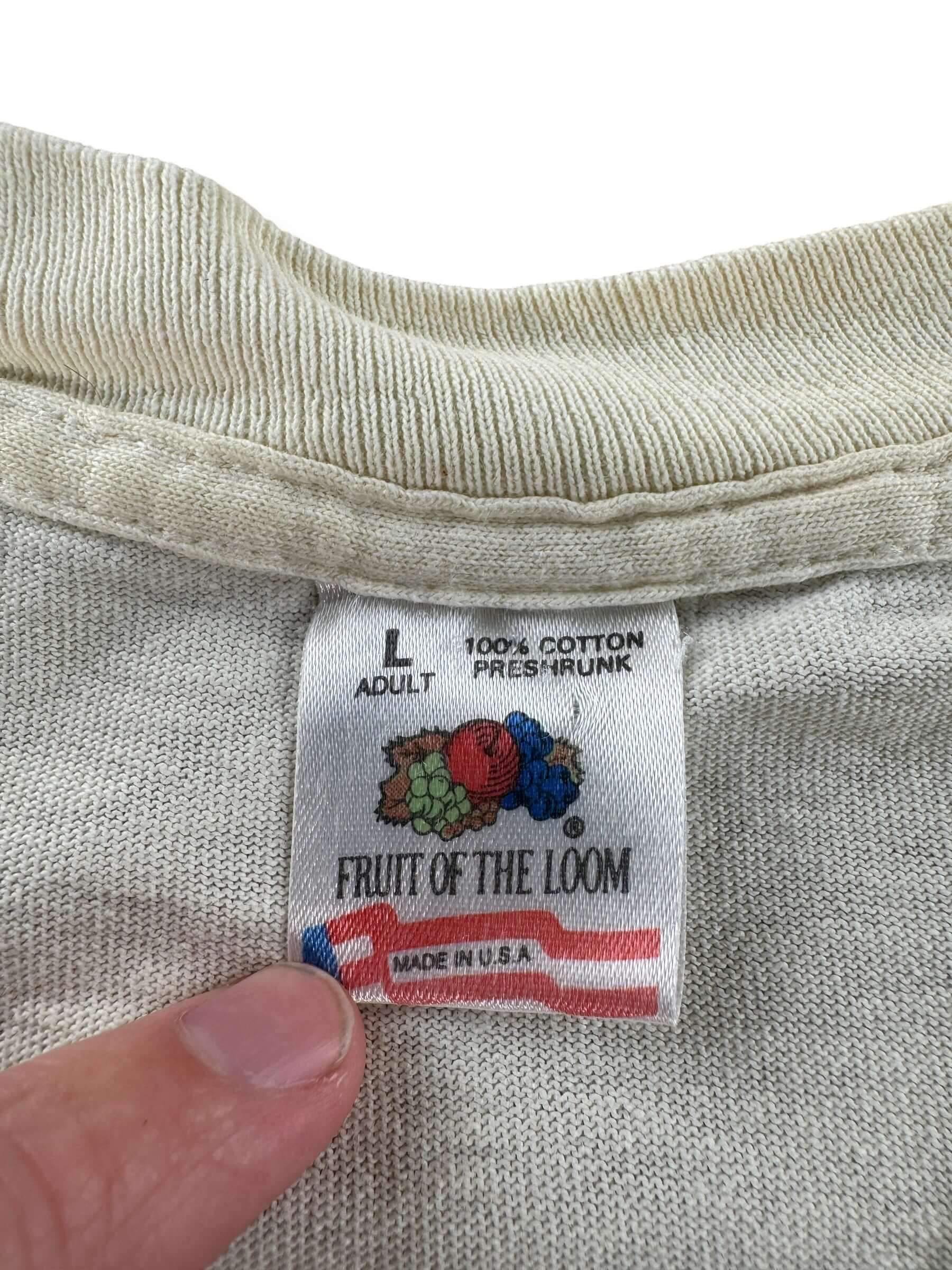 Tag on Vintage Losing Ground Wolf Tee SZ L