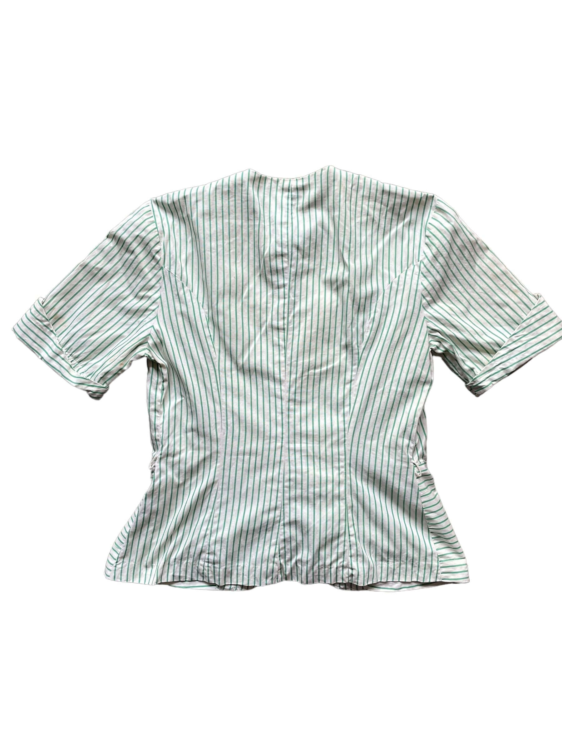 Full back view of 1940s Stylerite Striped Top M