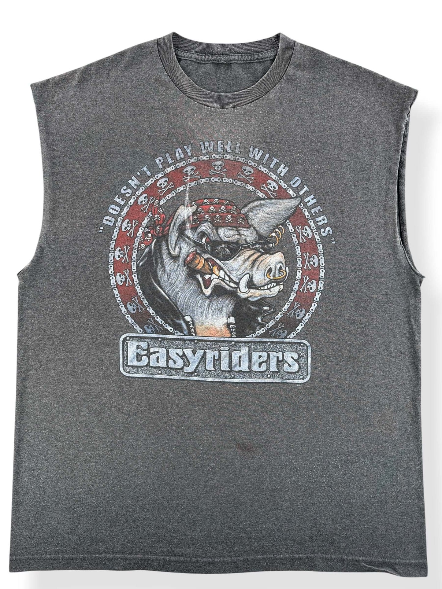 Front Close Up of 2007 Easyriders Chopper Tee SZ XL
