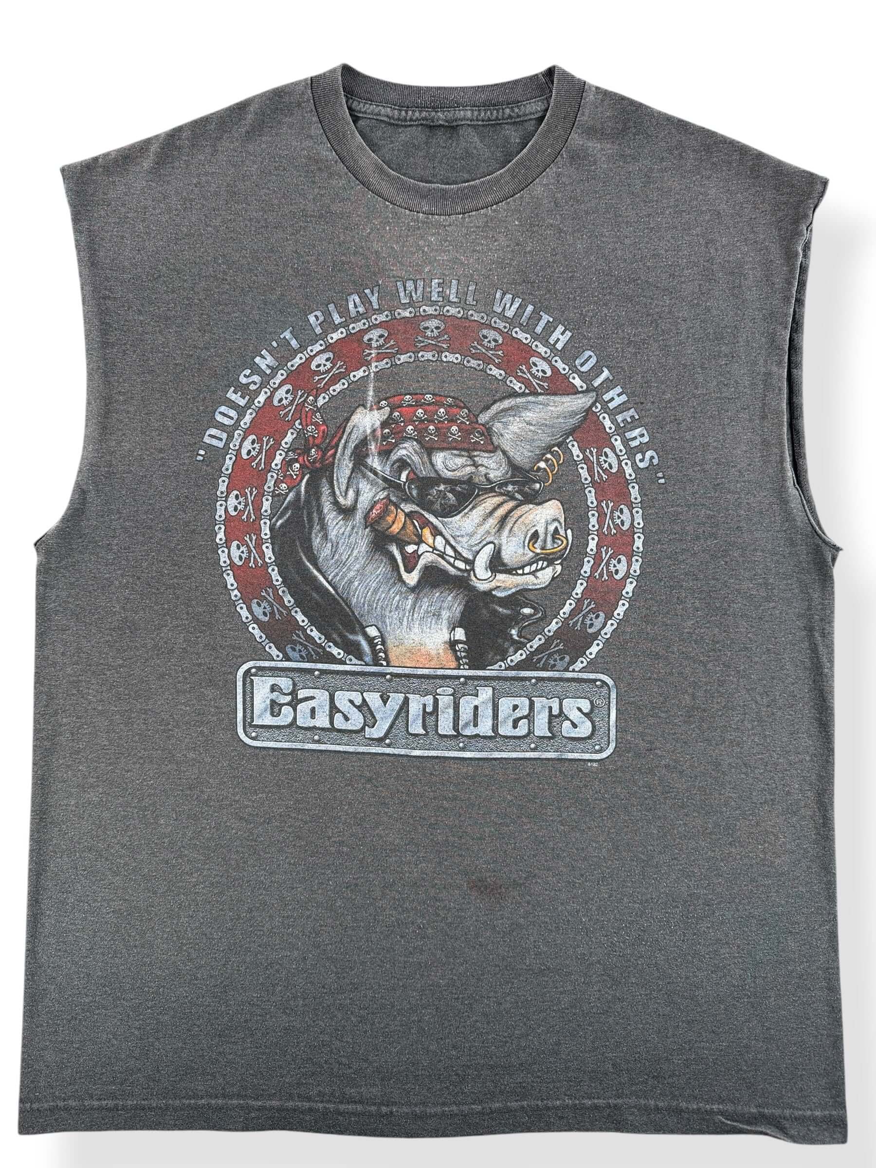 Front Close Up of 2007 Easyriders Chopper Tee SZ XL