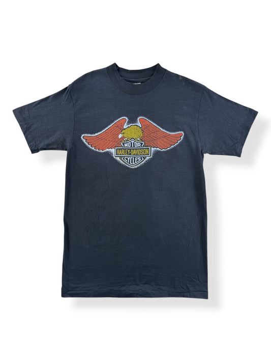 Front of Vintage Bellevue Harley Davidson Logo Tee SZ M (Fits S)