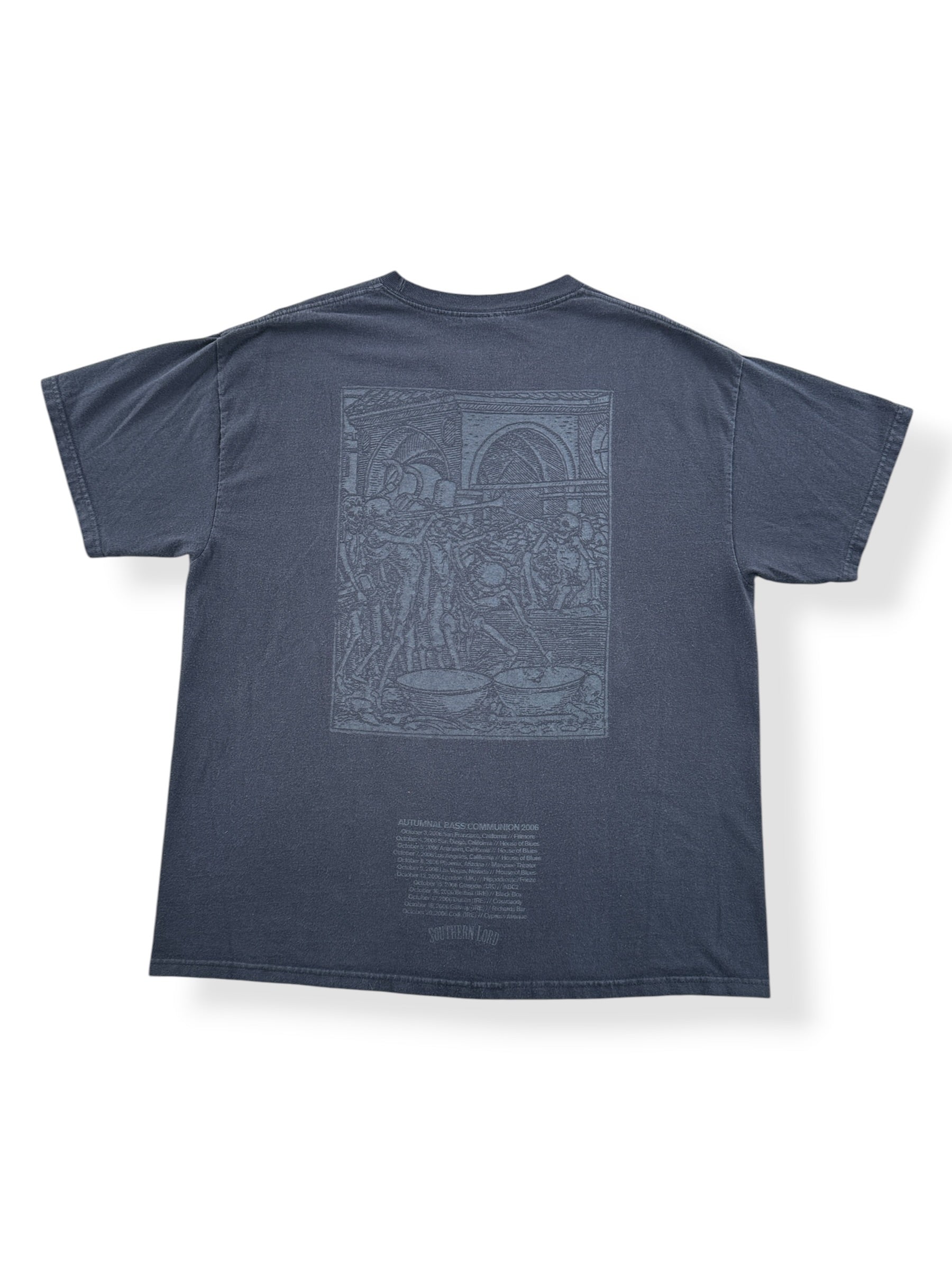 Back of Vintage '06 Sunn O))) Fall Tour Tee SZ XL