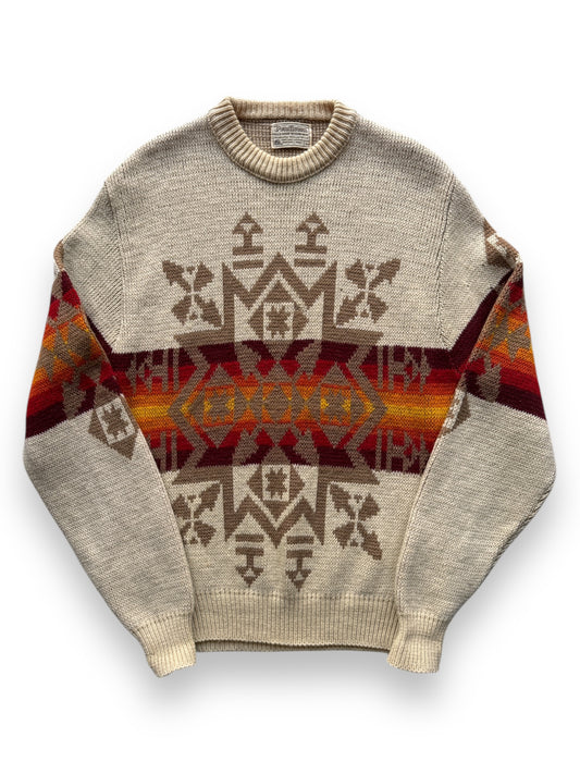 front of Vintage Pendleton HGWW Chief Joseph Wool Sweater SZ L