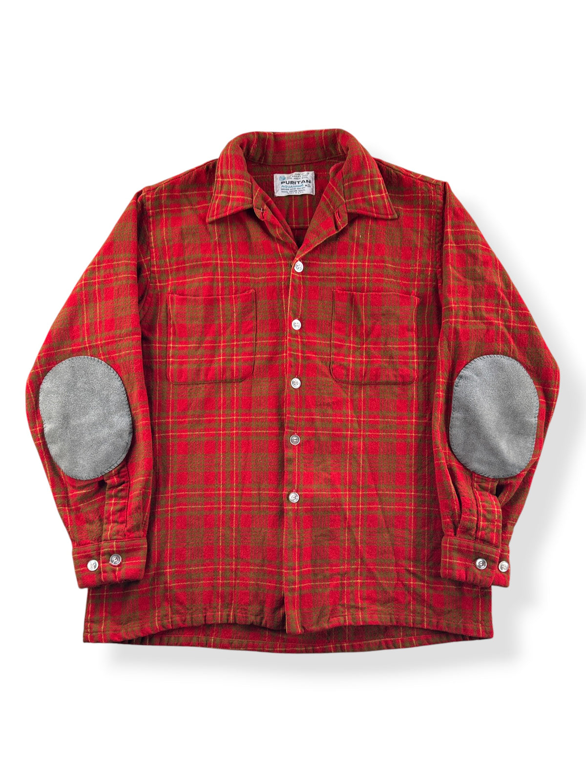 Front of Vintage 60s Puritan Wool Flannel SZ M