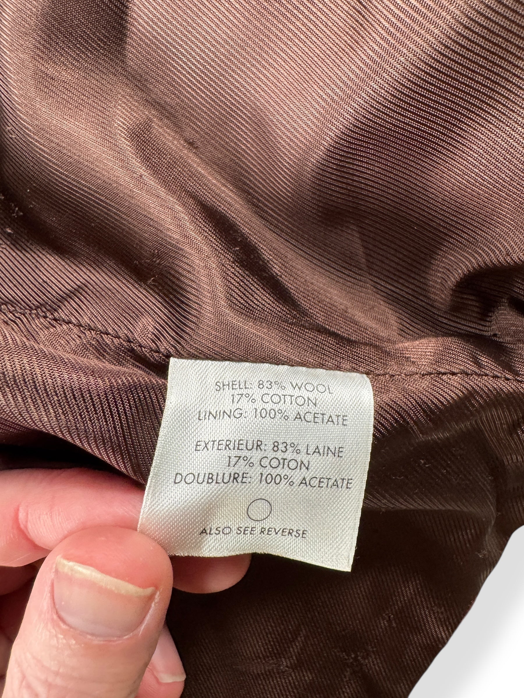 Care Tag on Vintage Pendleton High Grade Western Wear Vest AS IS SZ XL