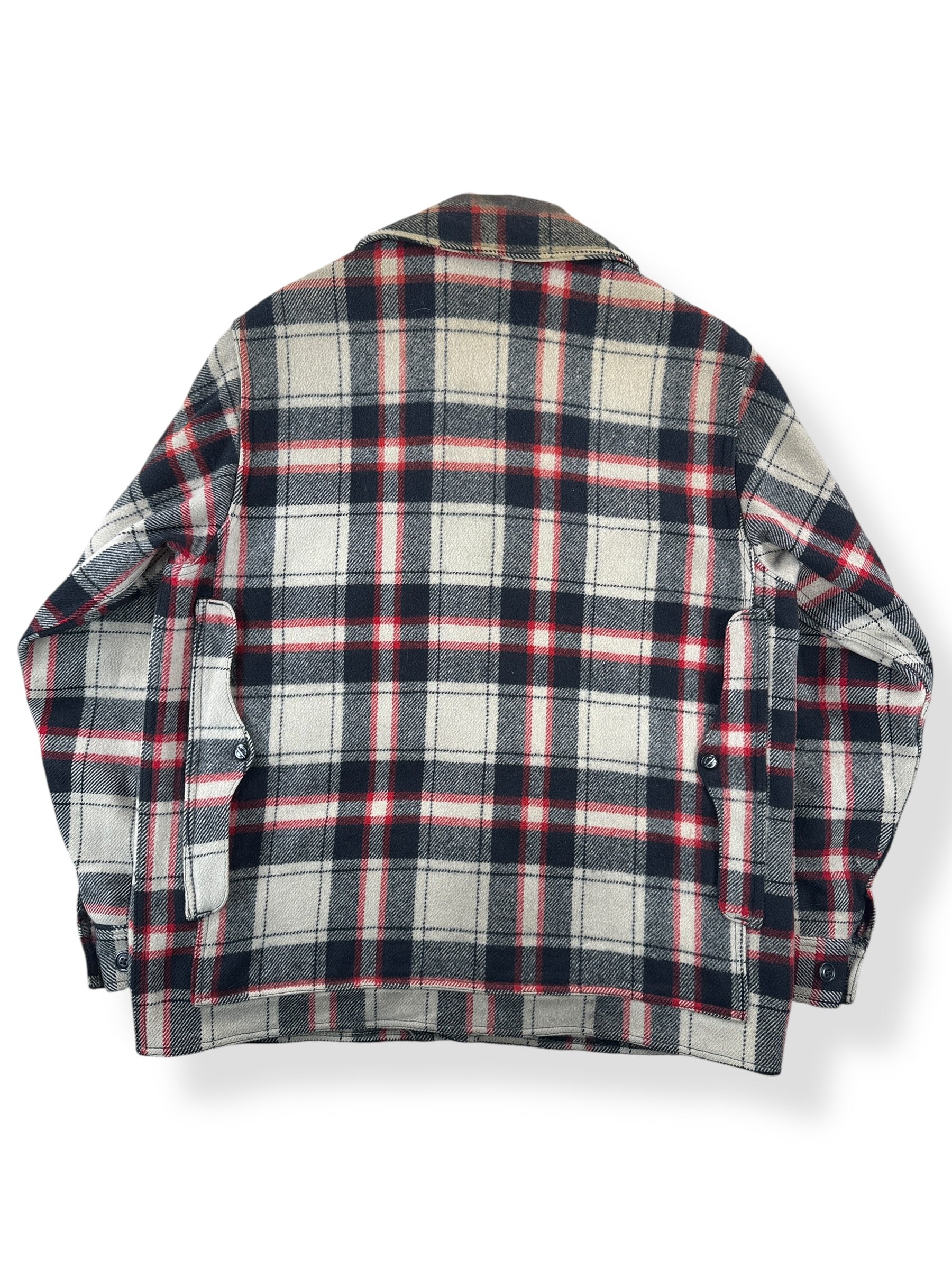 Back of Vintage 1951 Filson Black-Red-White Dark Side Peppermint Patty SZ XL