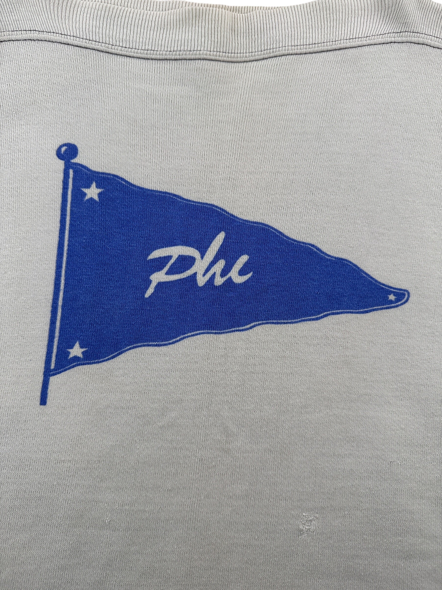 Graphic of Vintage Boatneck Phi Frat Sweatshirt SZ S