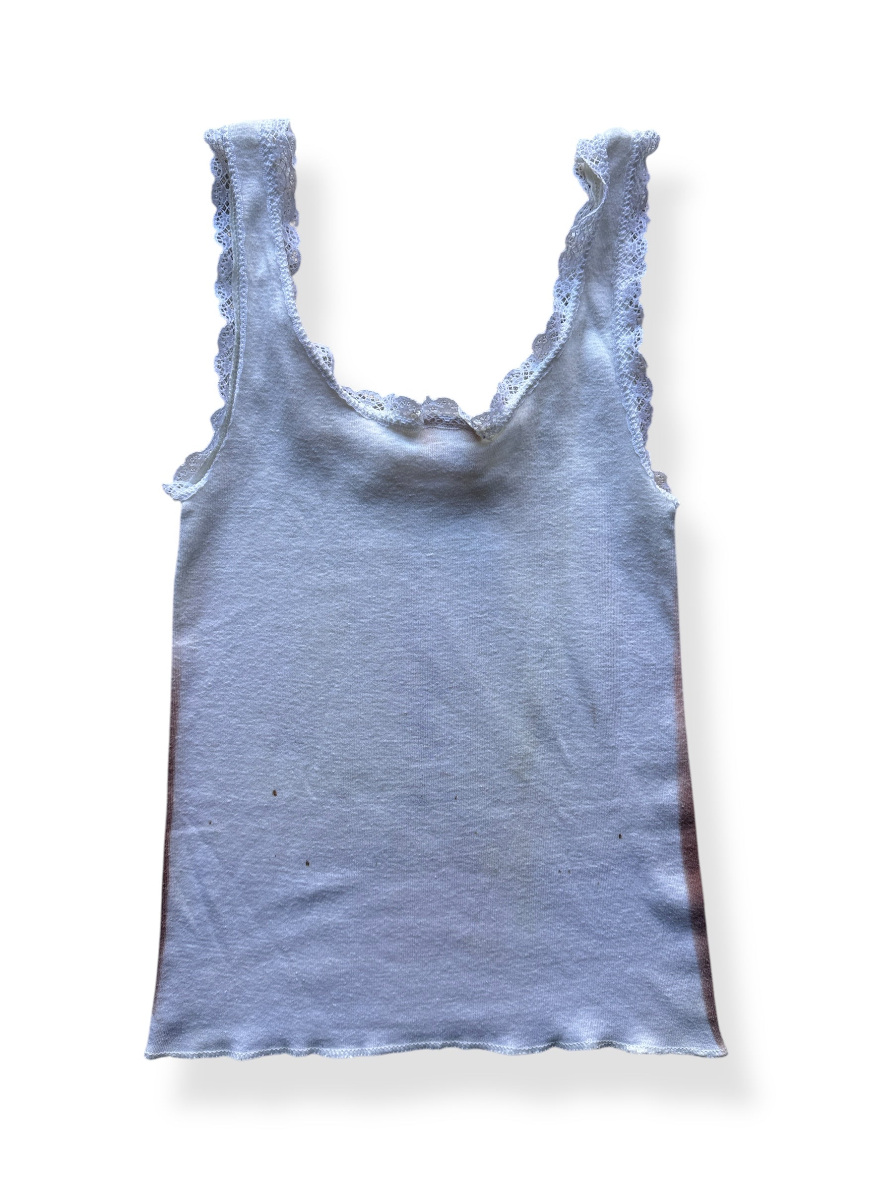 Back of Vintage 1985 Airbrushed Pierced Ta-Tas Tank Top SZ M