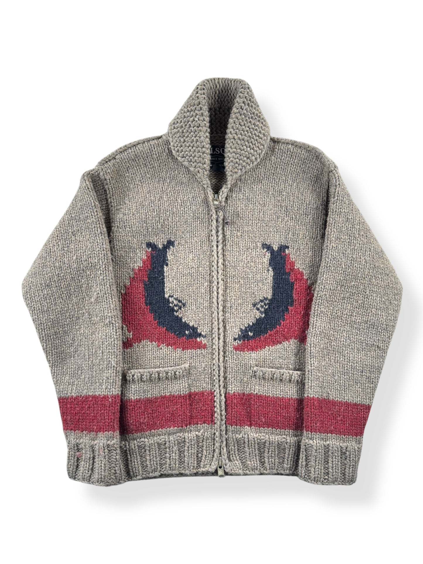 Front of Filson Limited Edition Cowichan Style Sweater SZ S