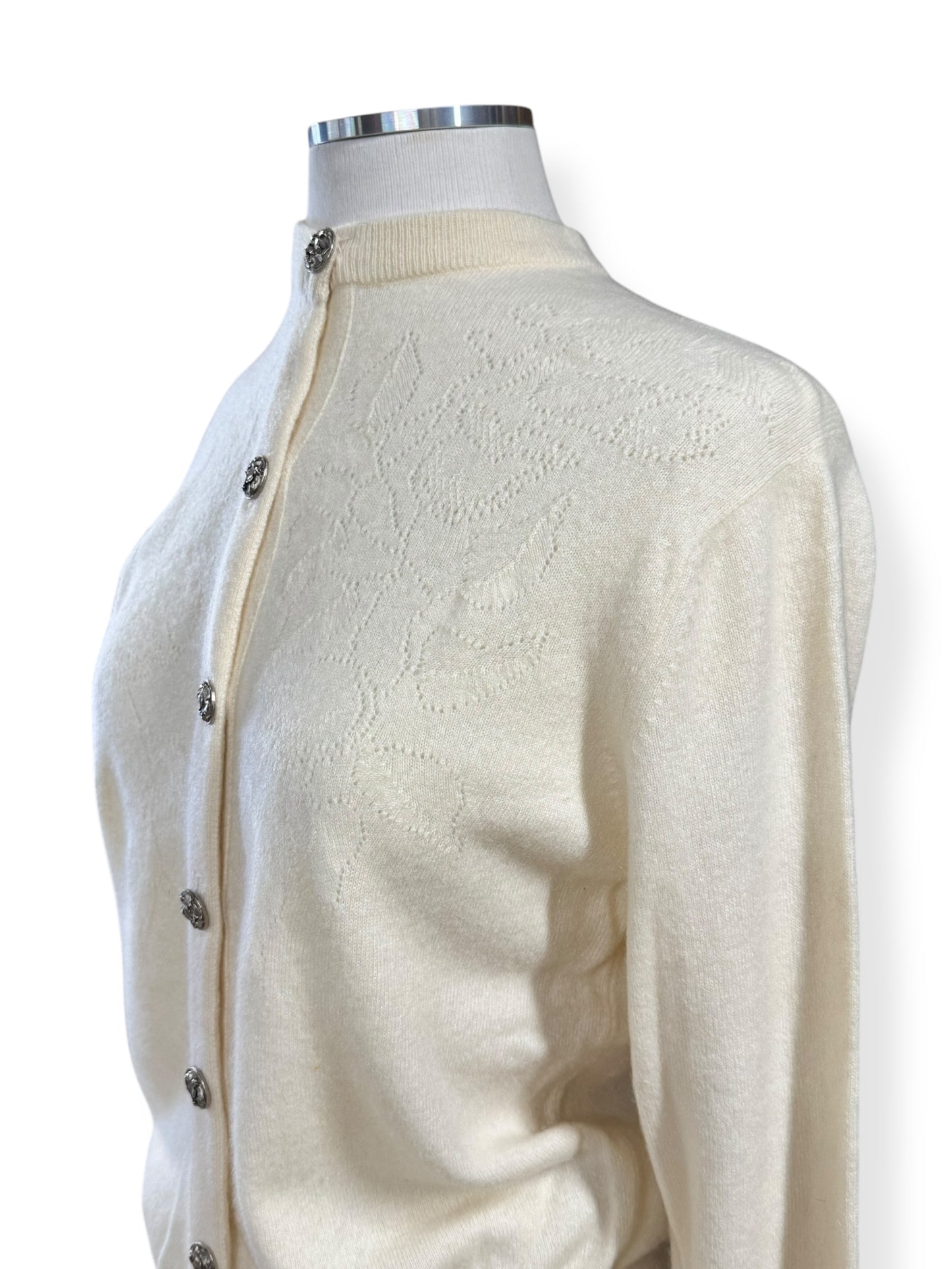 Side of 1950s Dalton Couture Cashmere Cardigan L