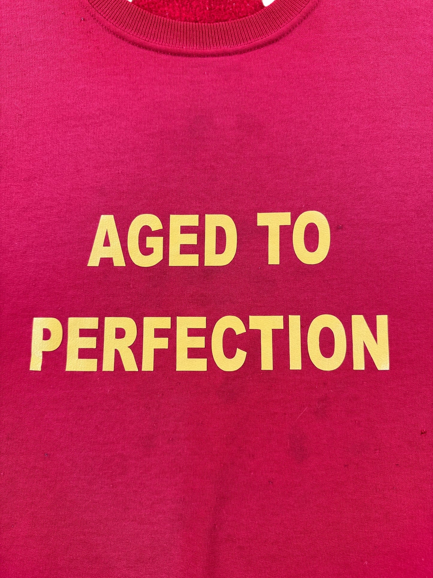 Graphic of Vintage Aged to Perfection Crewneck SZ L