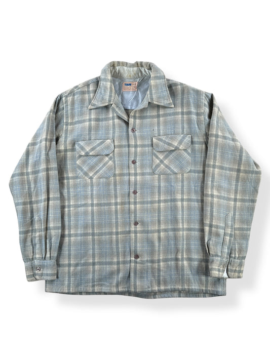 Front of Vintage Troy Wool Board Shirt SZ L