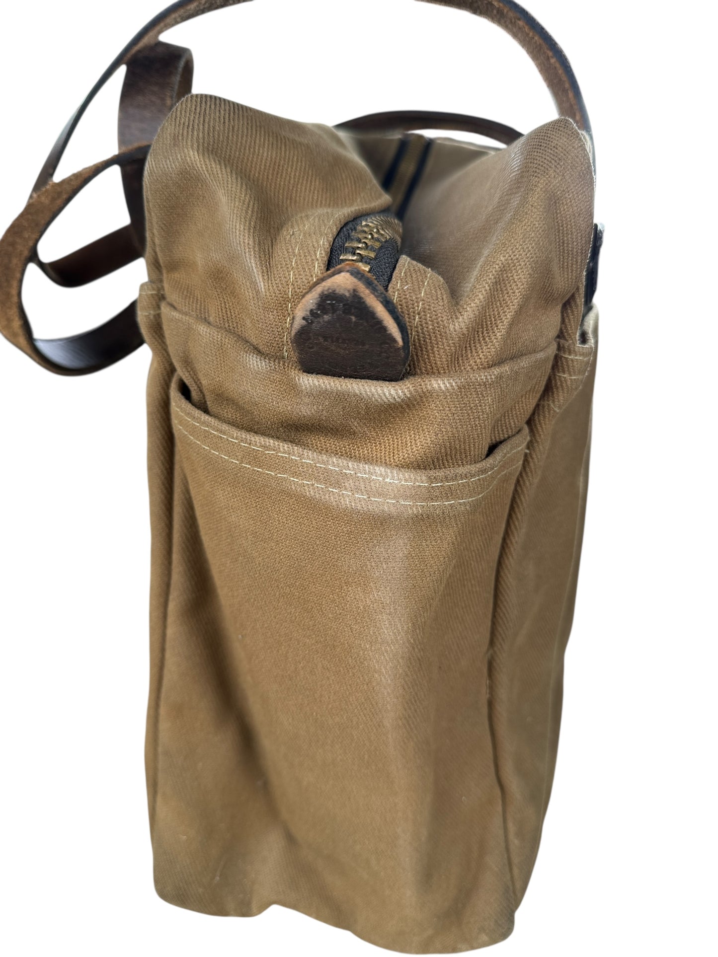 Other Side View of Vintage Talon Era Filson Rugged Twill Zippered Tote