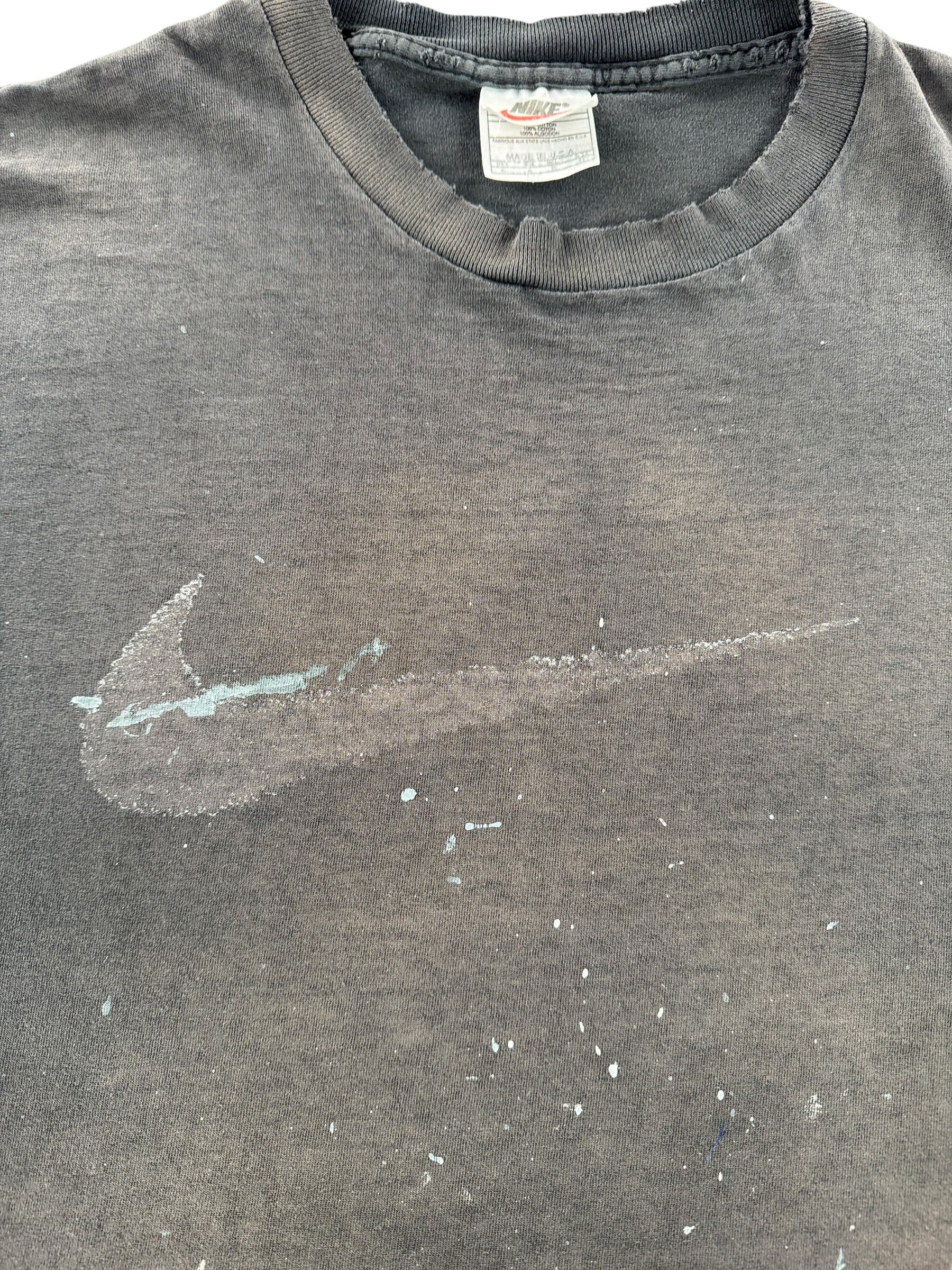 Wear on Vintage Thrashed and Faded Nike Tee SZ XL
