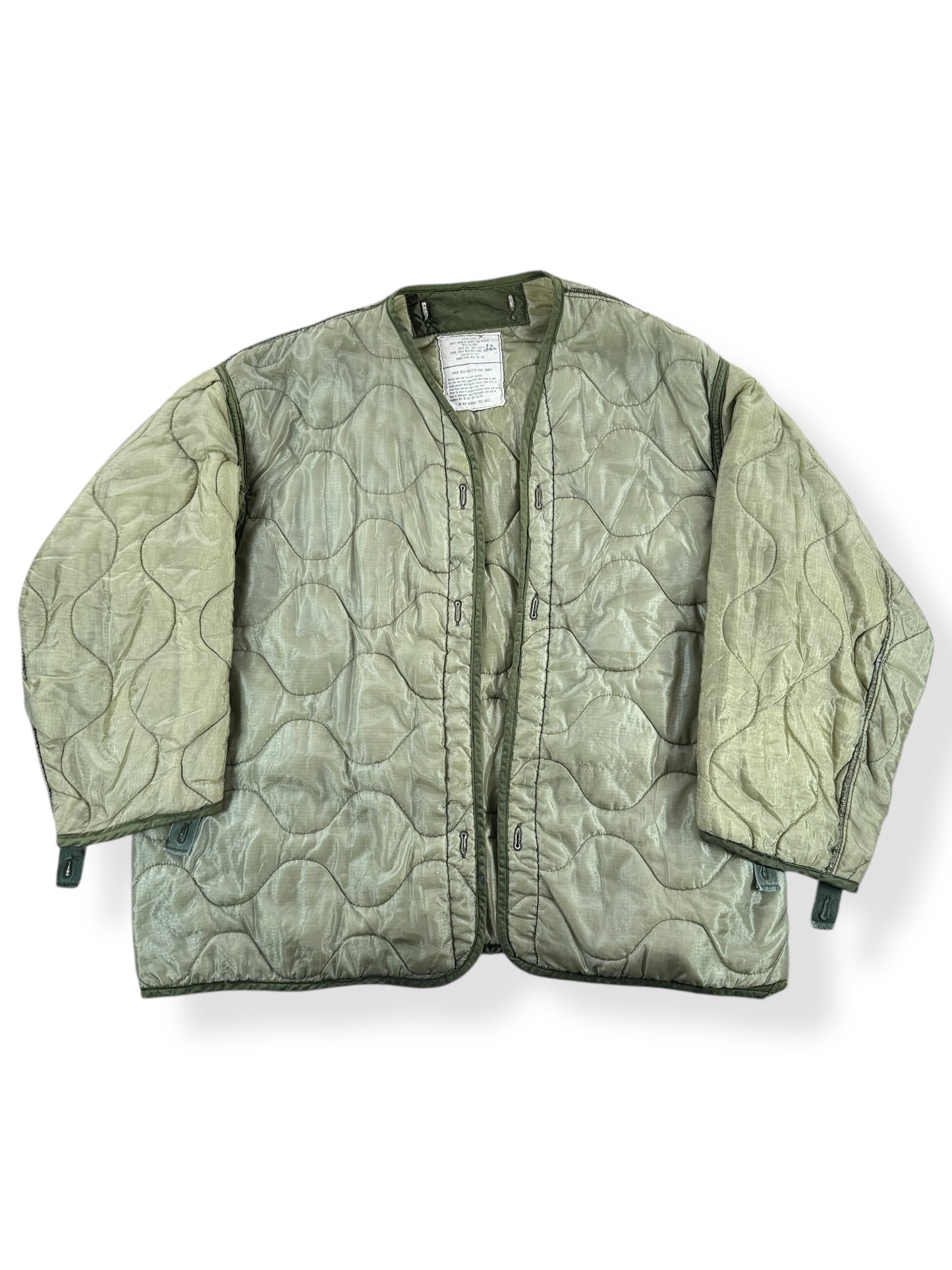 Front of Vintage Military Liner SZ XL