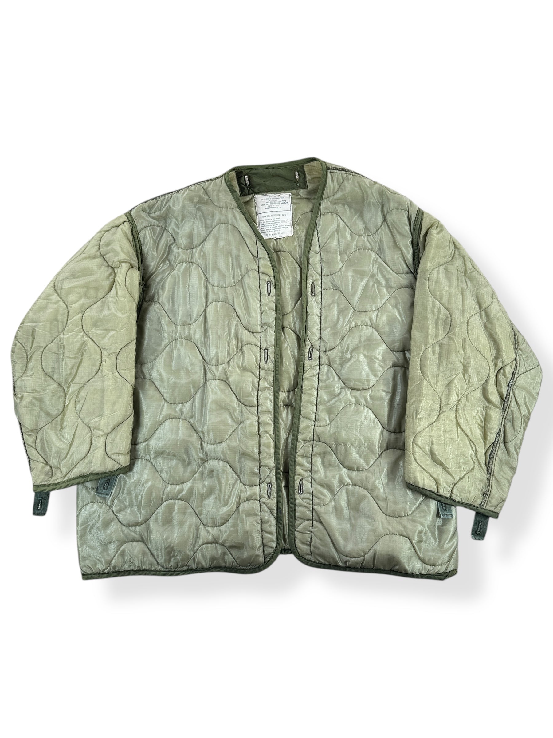 Front of Vintage Military Liner SZ XL
