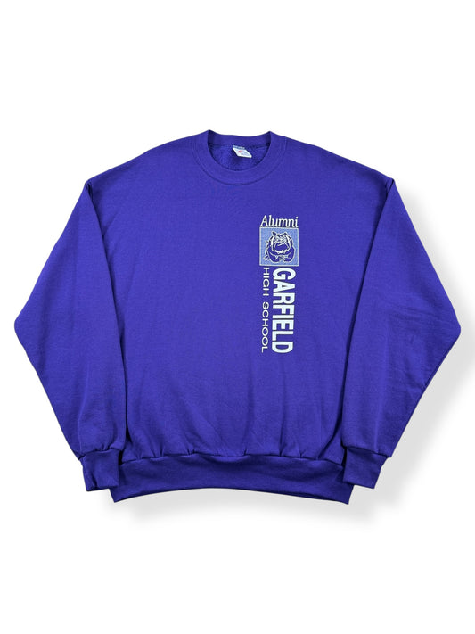 Front of Vintage Garfield High School Alumni Crewneck SZ XL