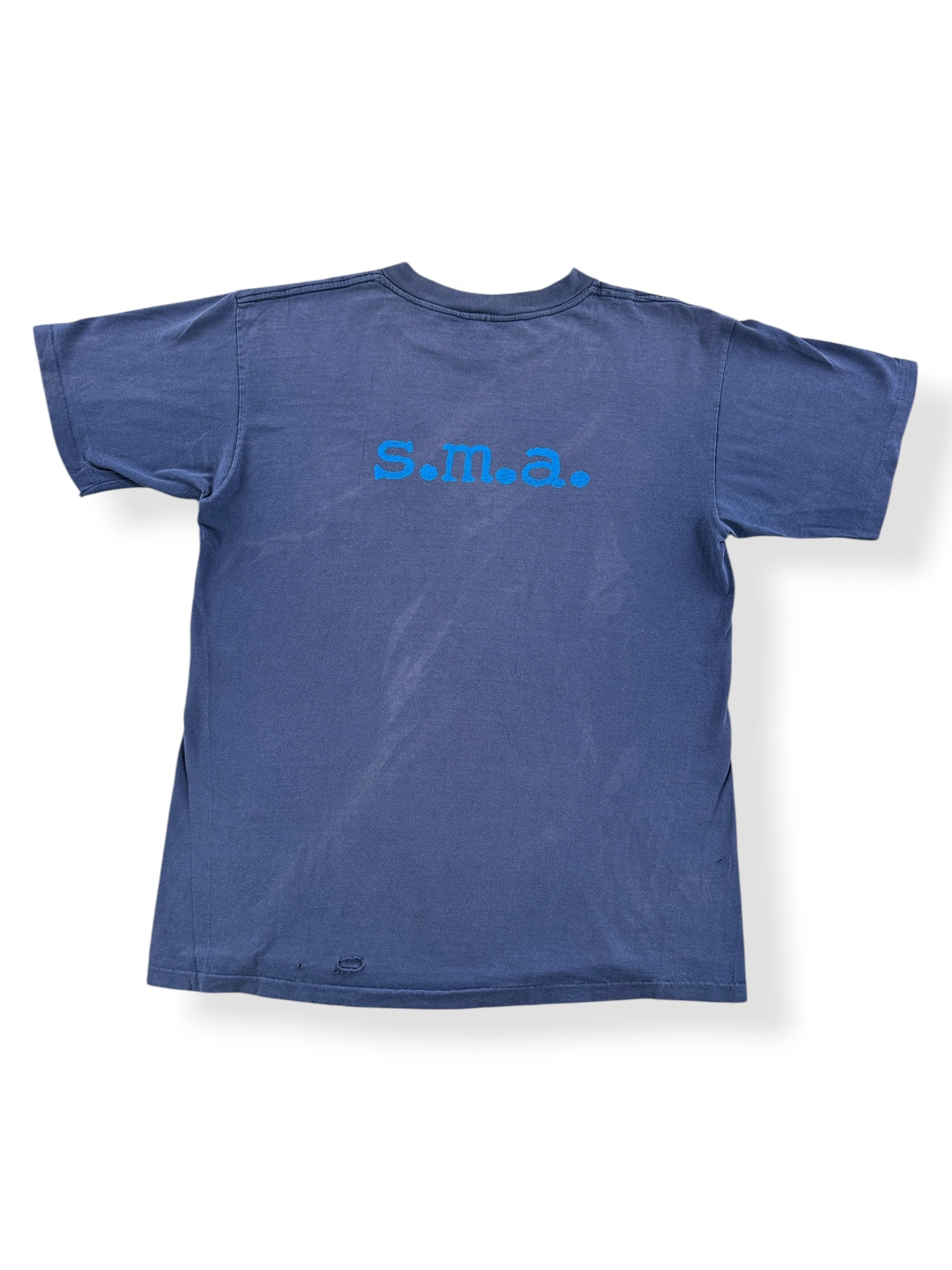 Back of Vintage Julien Stranger Santa Monica Airlines Santa Cruz Skate Tee SZ XL