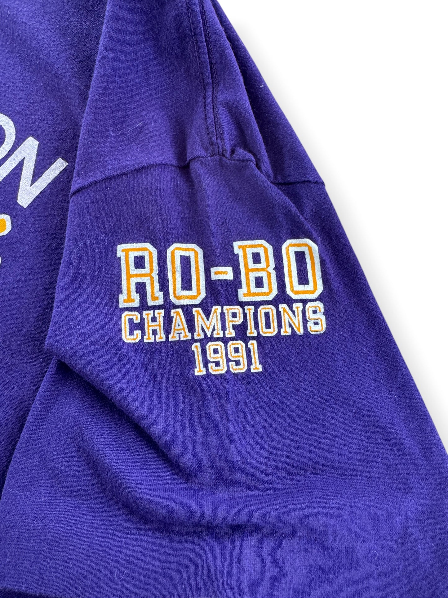 Graphic of Vintage 1991 Rose Bowl Washington Huskies Tee SZ XL (Fits L)