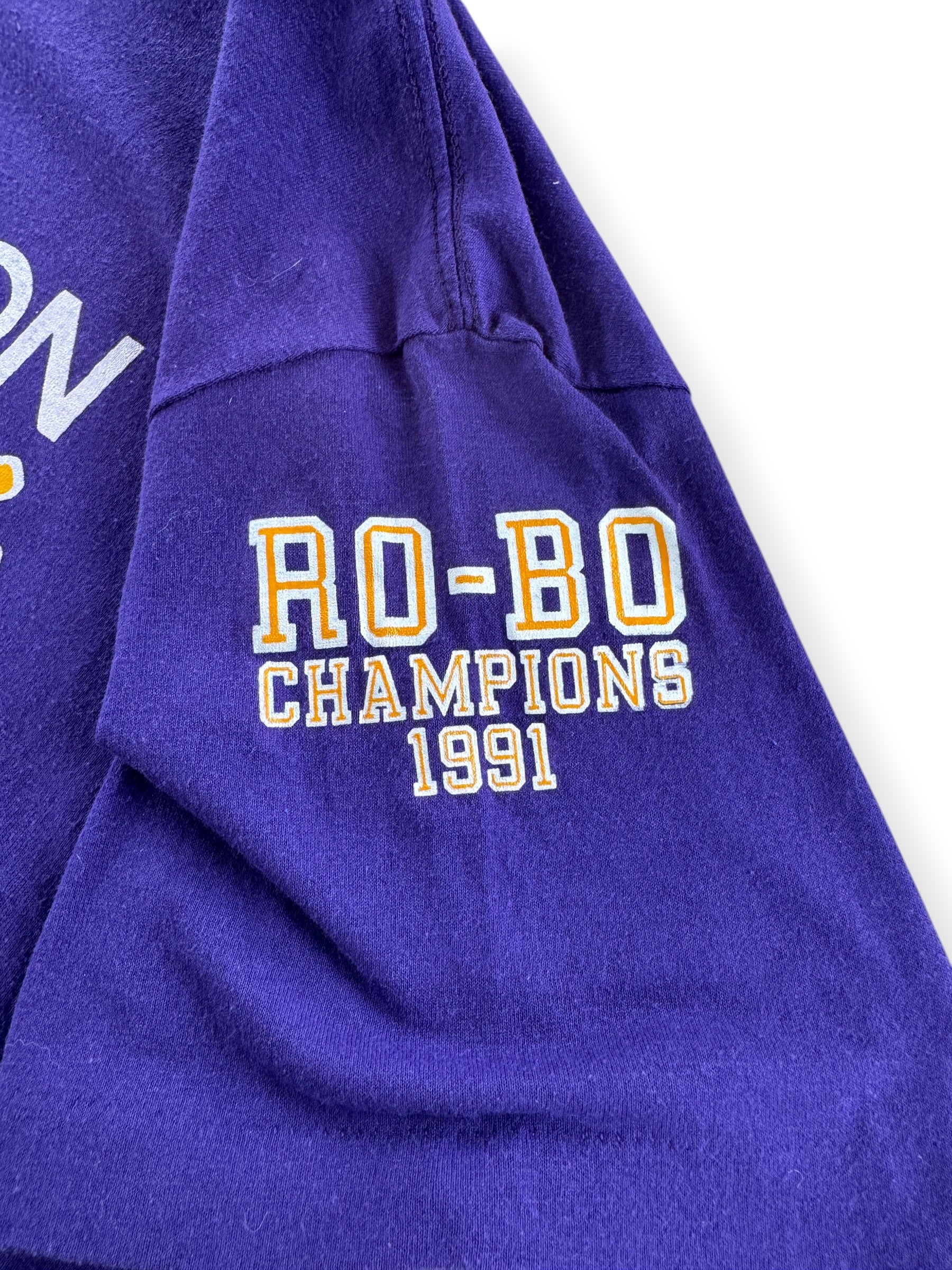 Graphic of Vintage 1991 Rose Bowl Washington Huskies Tee SZ XL (Fits L)