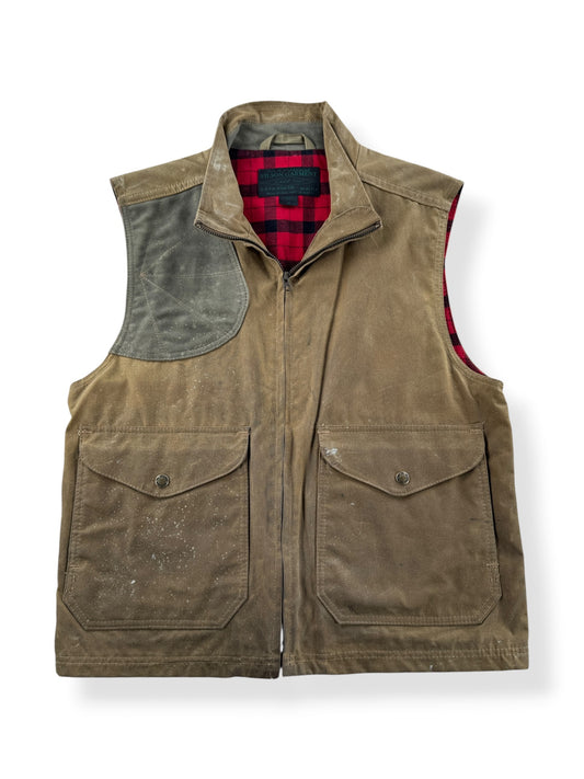 Front of Filson Tin Cloth Hunting Vest SZ M