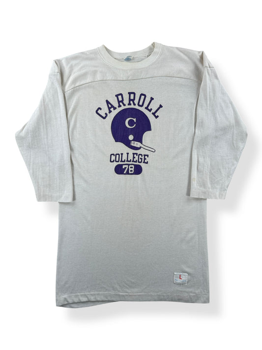 Front of Vintage Champion Durene Carrol College Jersey SZ M