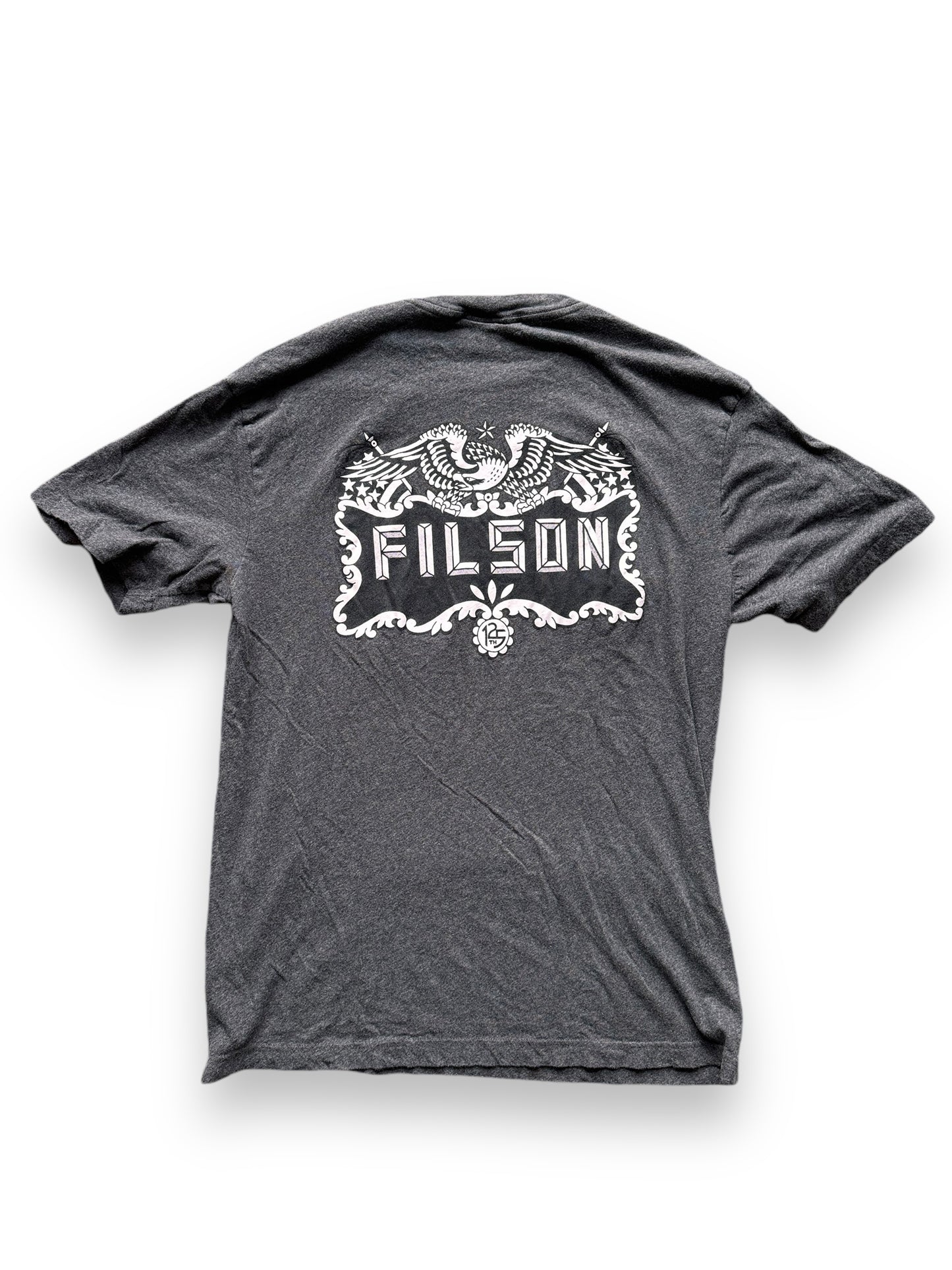 back of Filson 125th Anniversary Tee SZ M