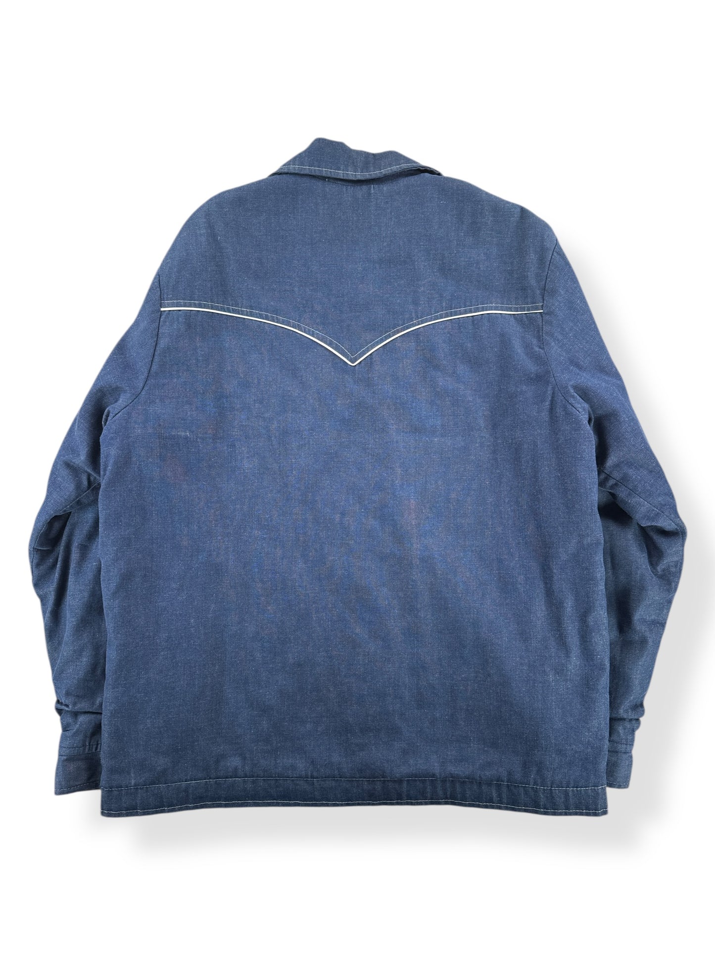 Back of Vintage Swingster Western Denim Coat SZ L