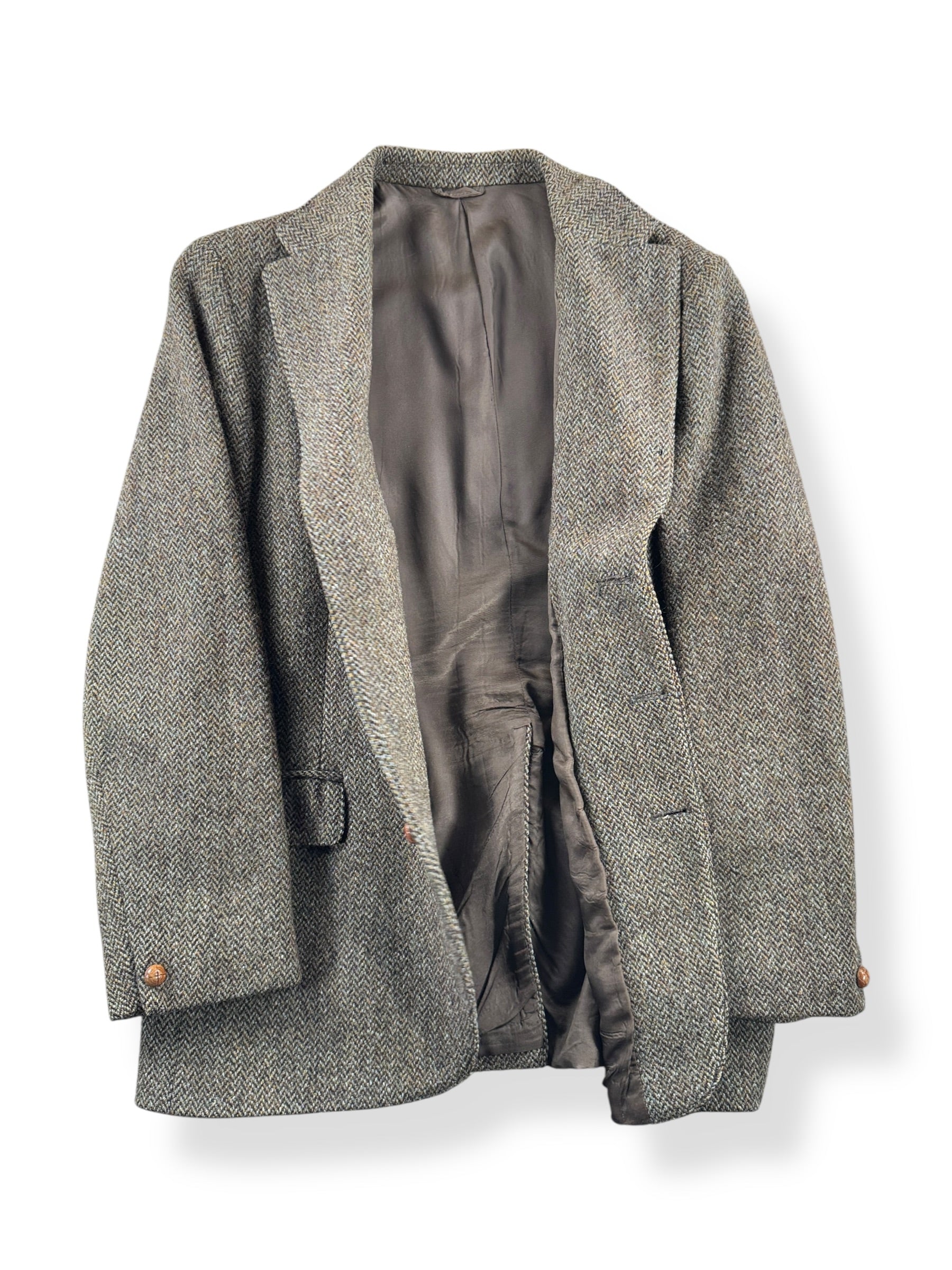 Inside of Vintage Harris Tweed Sport Coat SZ M