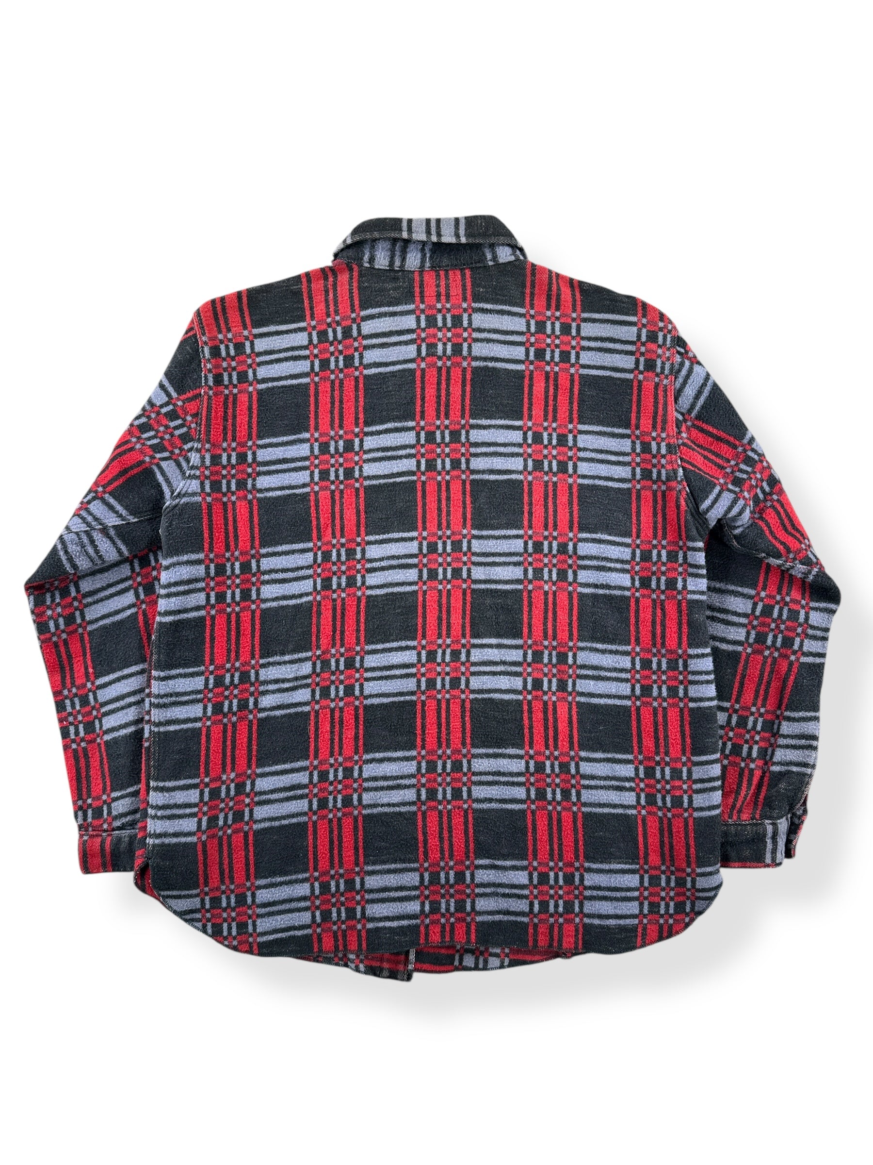 Back of Vintage 50s Unbranded Camp Flannel SZ S