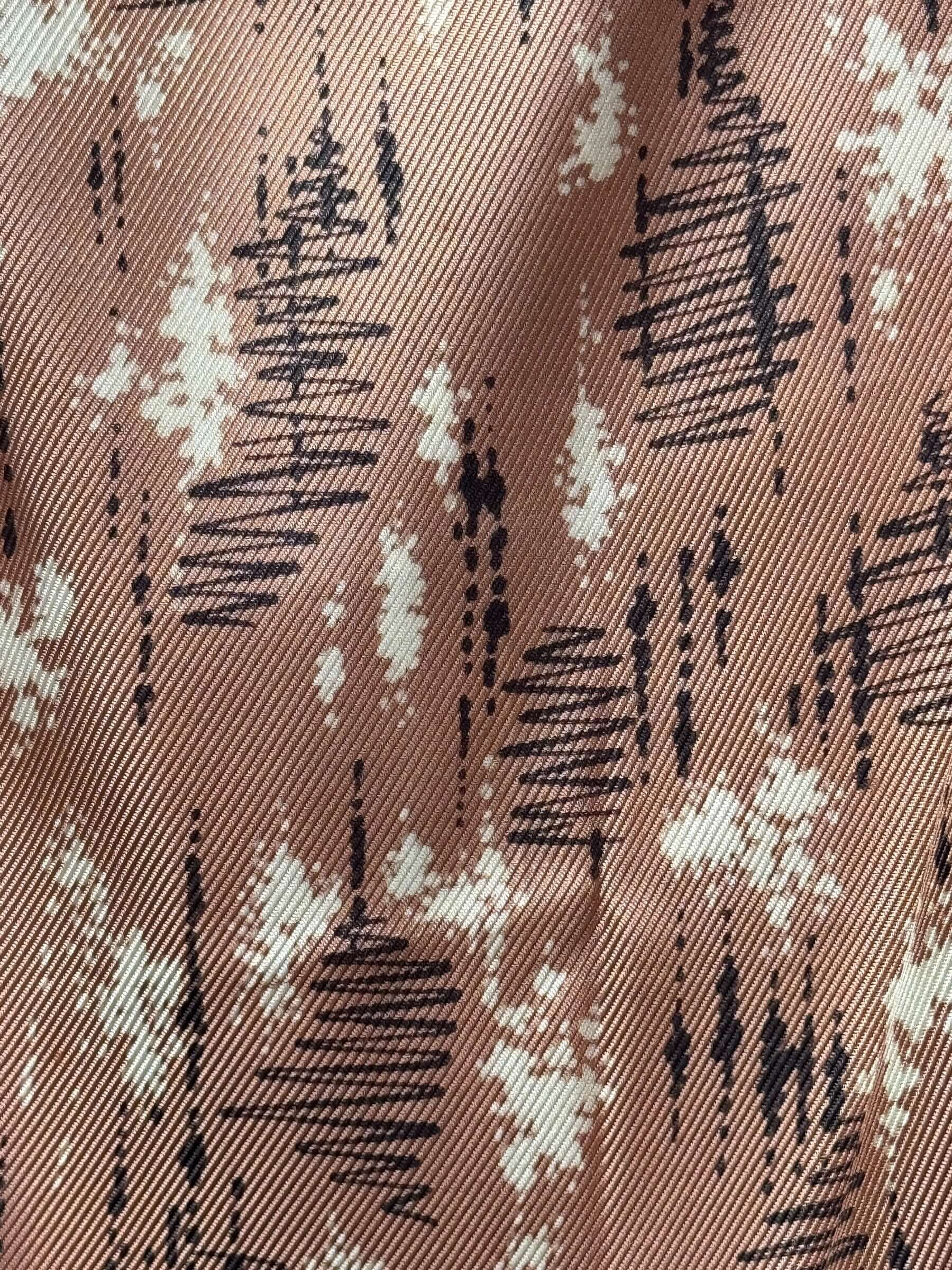 Close up of print on Vintage 60 Scribble Fit and Flare Dress