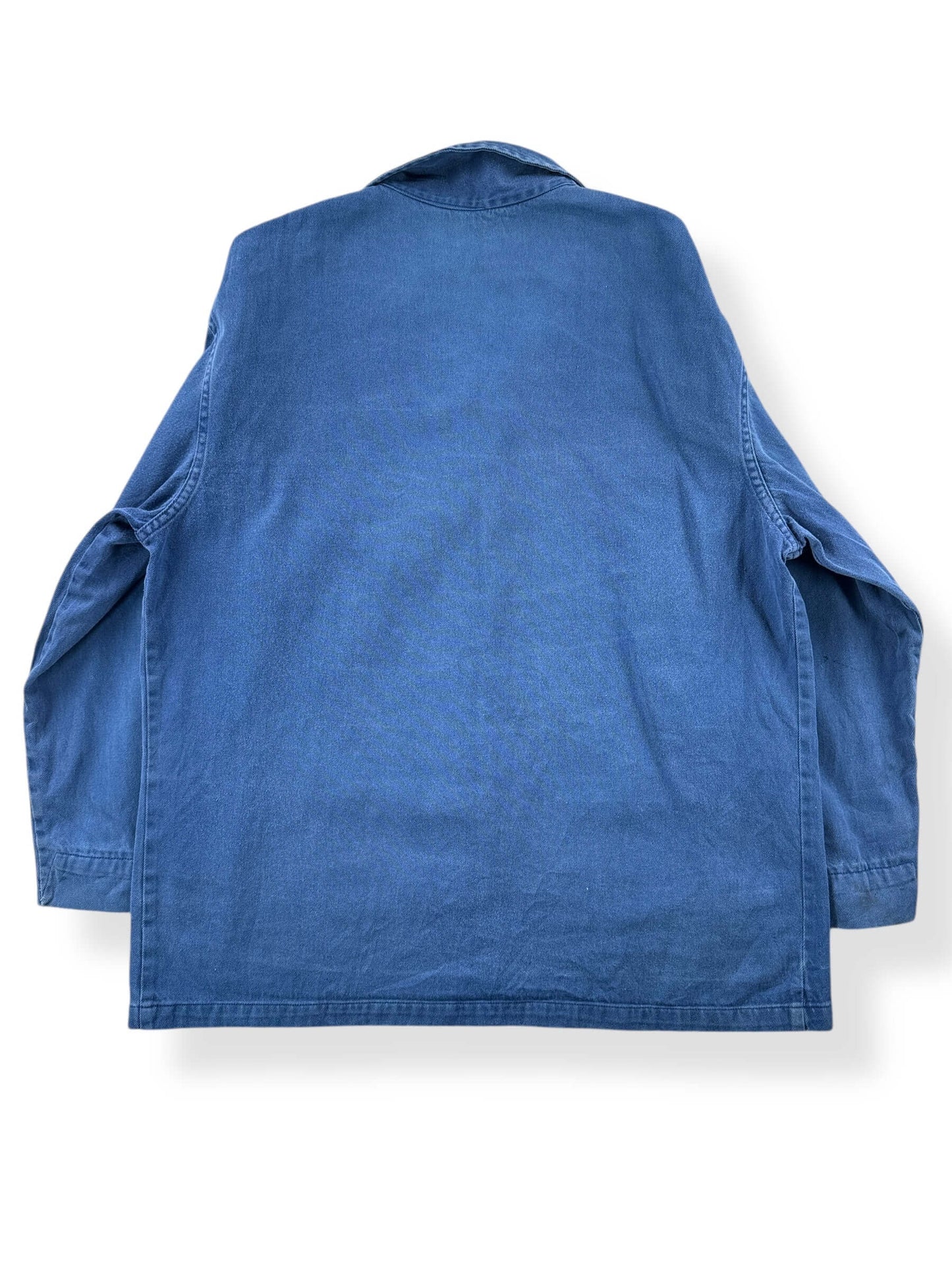 Back of Vintage French Chore Coat SZ XL