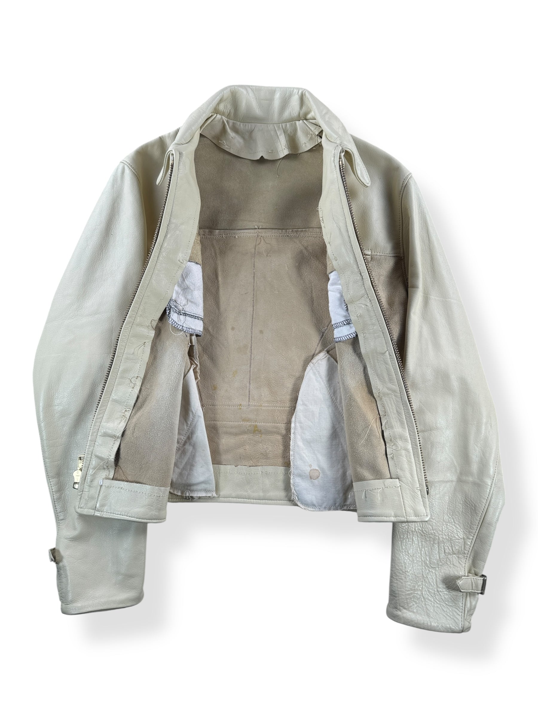 Inside of Vintage Unlined Deerskin Jacket SZ M